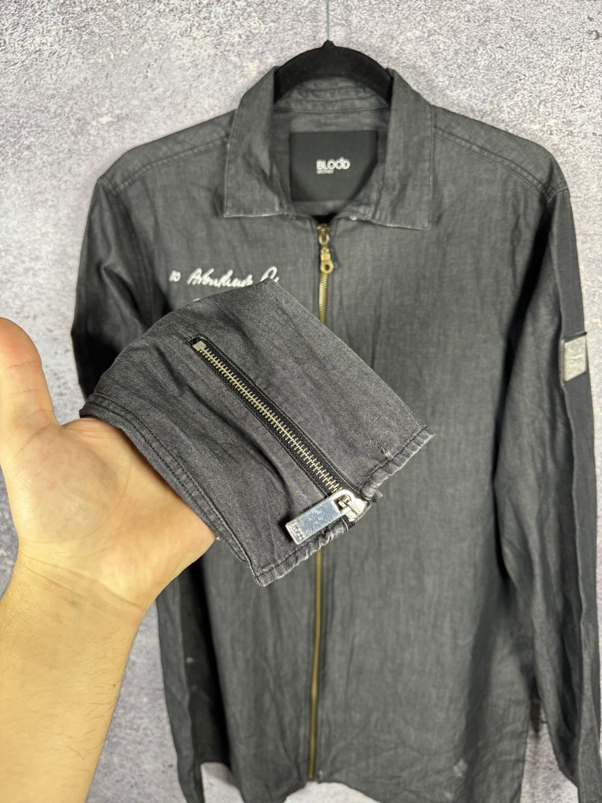 Blood Brother Blood Brother Patch Overshirt Gray Men’s Shirt Large Size US L / EU 52-54 / 3 - 7 Thumbnail