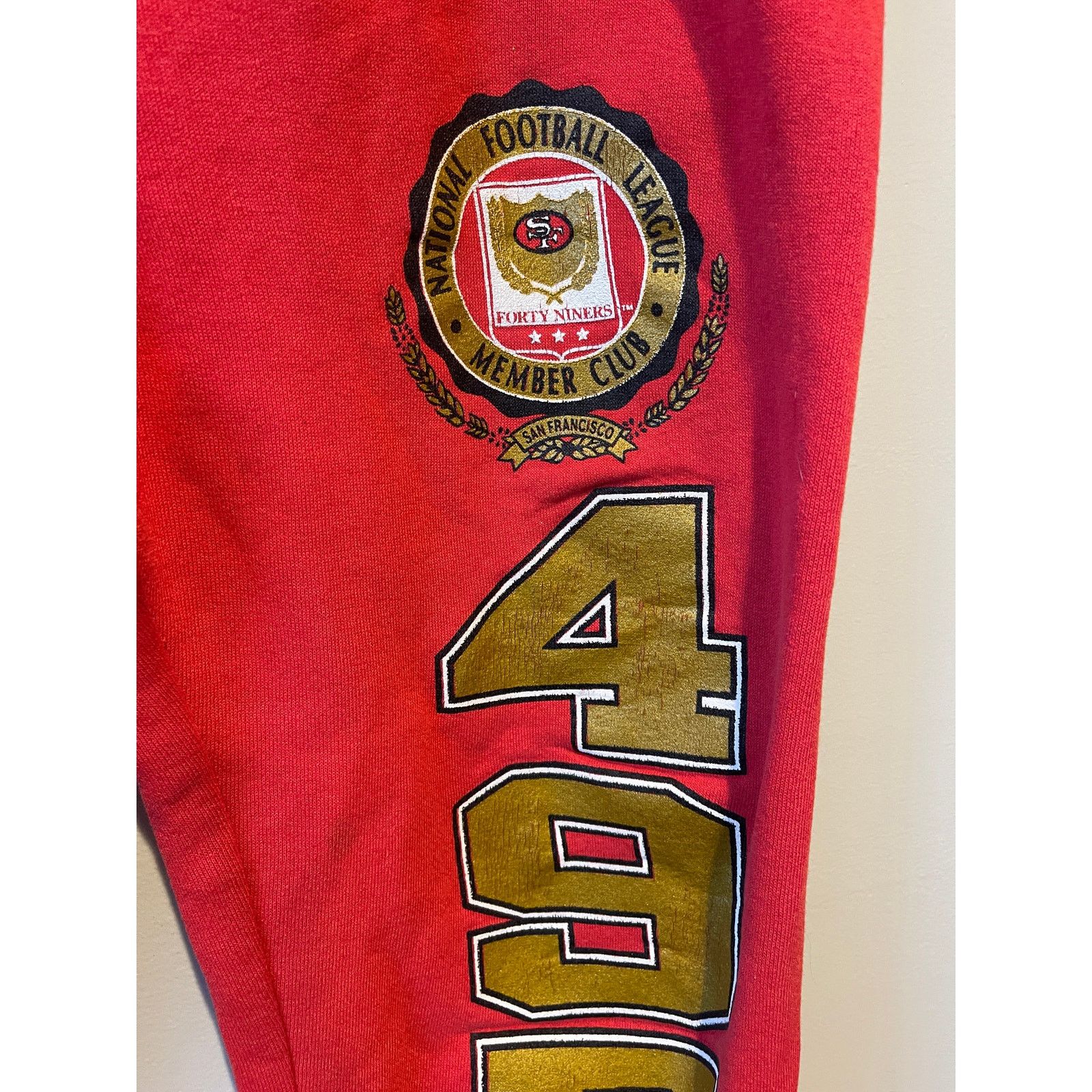Nutmeg × Vintage Vintage San Francisco 49er NFL Member Club Red Sweatpants Size US 28 / EU 44 - 3 Thumbnail
