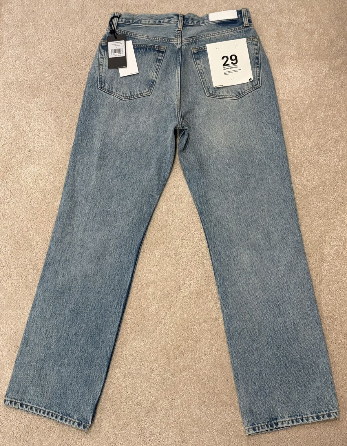 RE/DONE Re/Done 90s High Rise Loose Jeans in Ojai Indigo Rigid NWT Size 29" - 2 Thumbnail