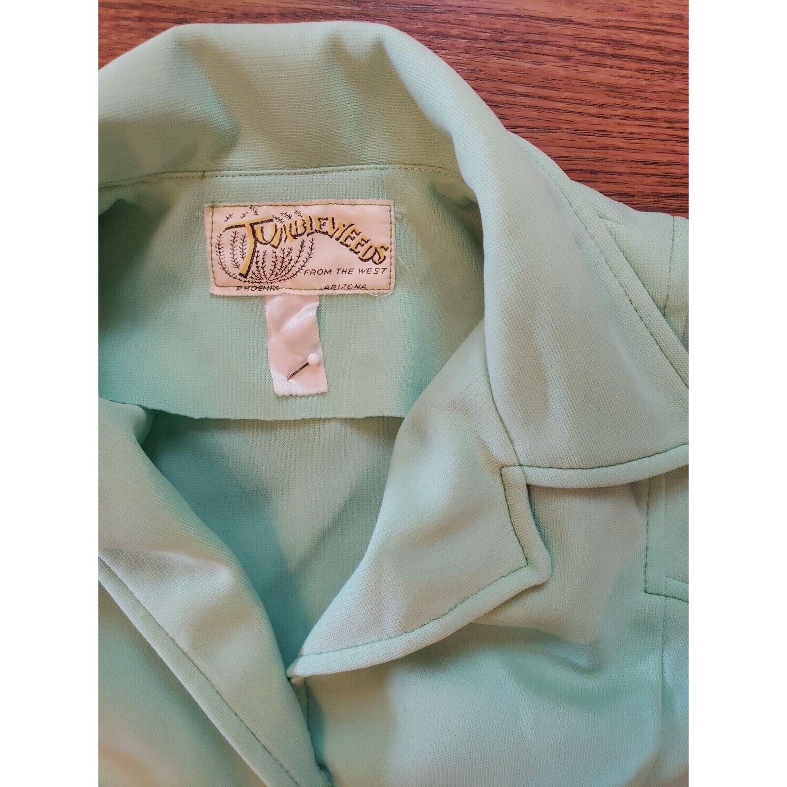 Vintage Vtg Mod Dress Womens S/M Mint Green Vintage Polyester Knit R Size M / US 6-8 / IT 42-44 - 9 Thumbnail