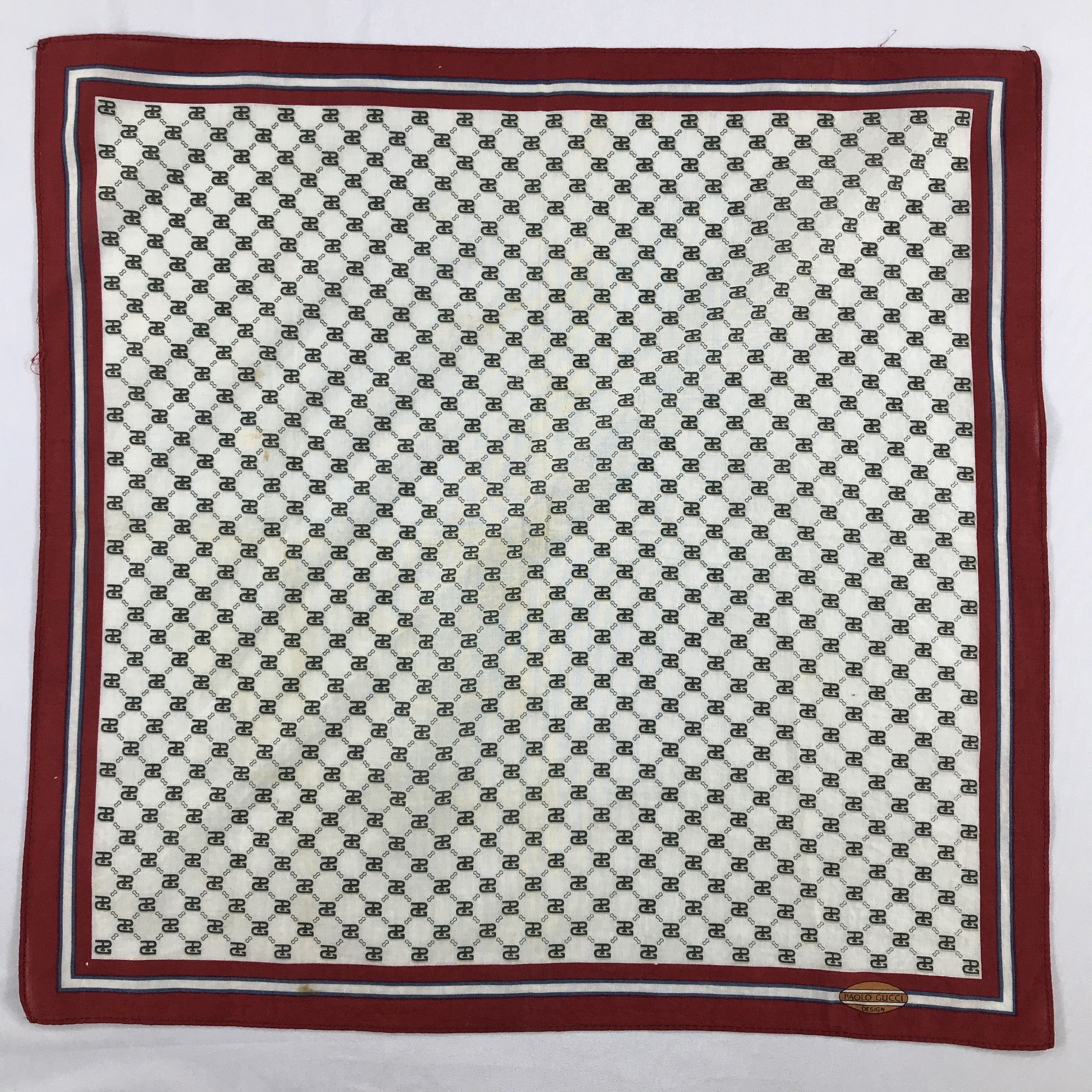 Paolo Gucci × Vintage Paolo Gucci Bandana / Handkerchief / Neckerchief - S2183 Size ONE SIZE - 1 Thumbnail
