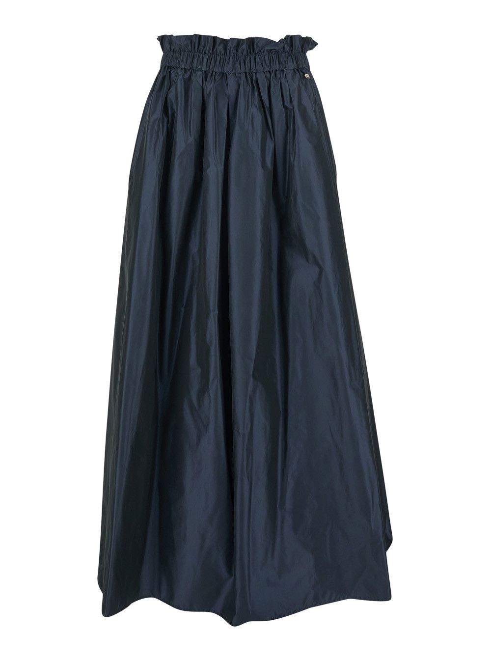 Herno Blue Skirt with Logo Plaque on the Side and Elastic Waist in Tech Fabric Woman Size 32" / US 10 / IT 46 - 1 Thumbnail