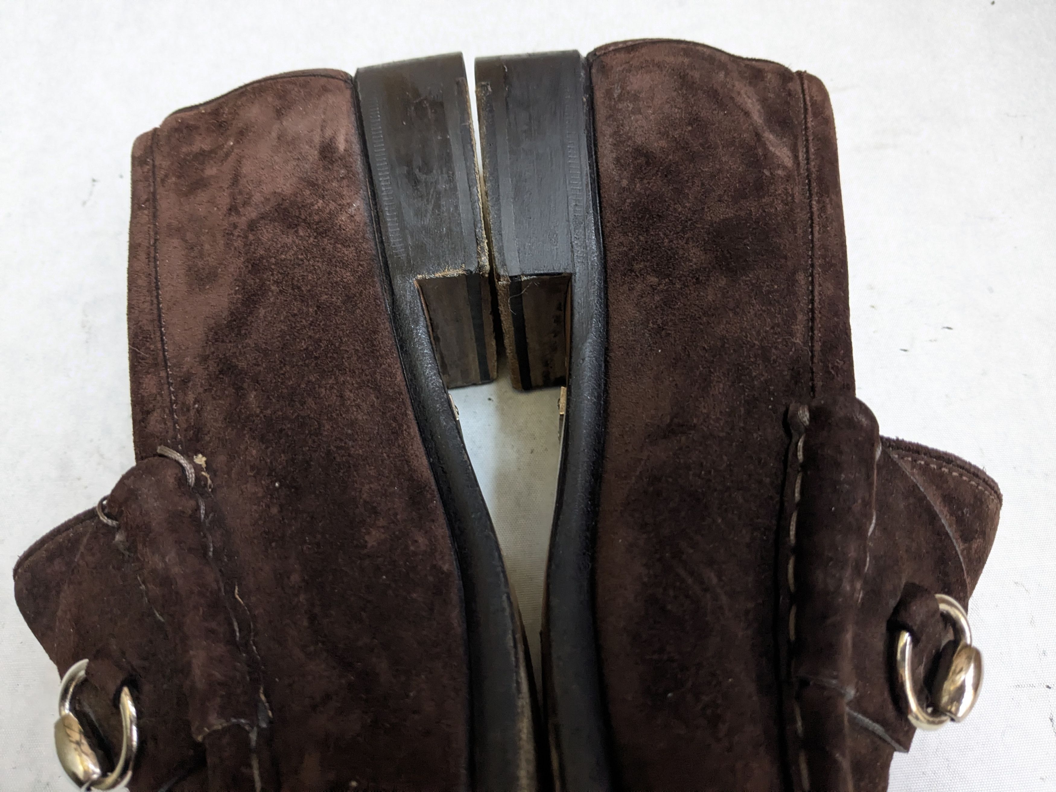 Gucci Gucci Horsebit Loafers Brown Suede Leather 9.5 D Snaffle Size US 9.5 / EU 42-43 - 8 Thumbnail