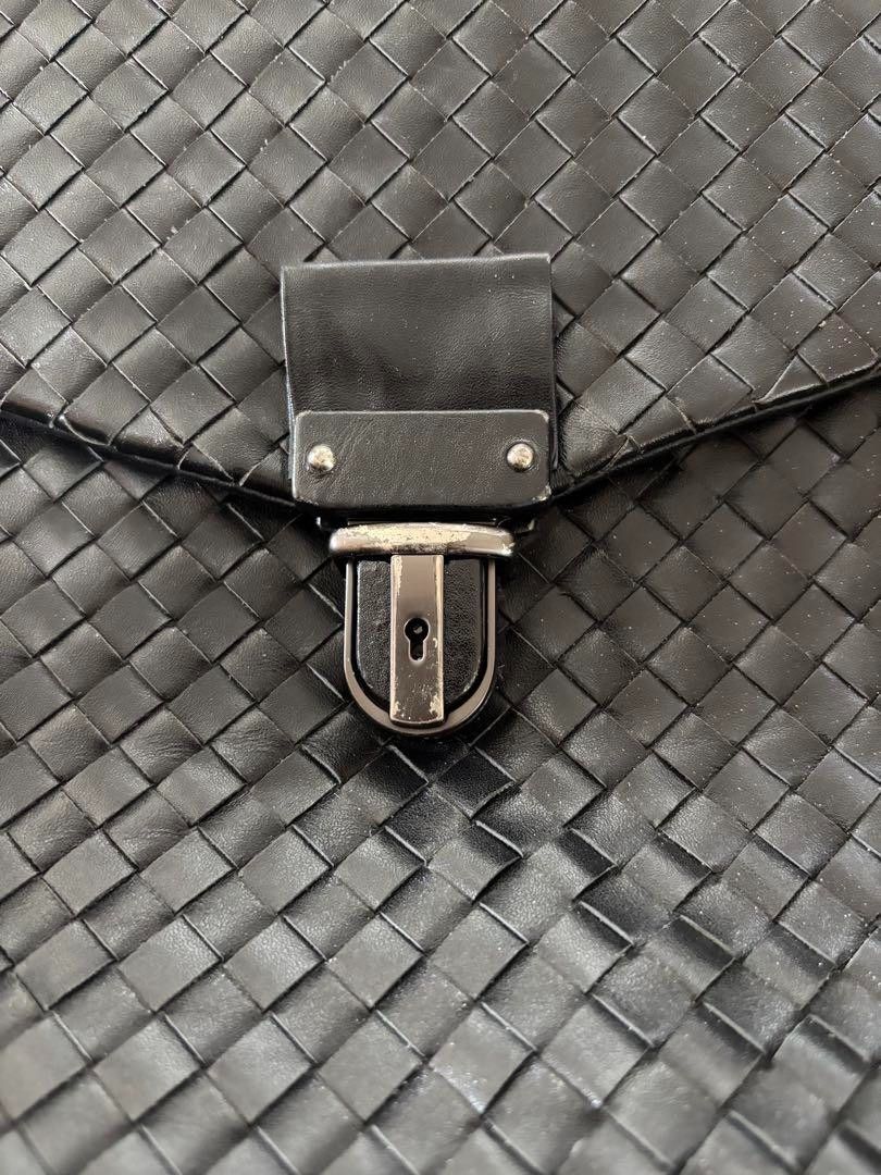Bottega Veneta Bottega Veneta - Black Hobo Intrecciato Business Bag Handbag Size ONE SIZE - 5 Thumbnail