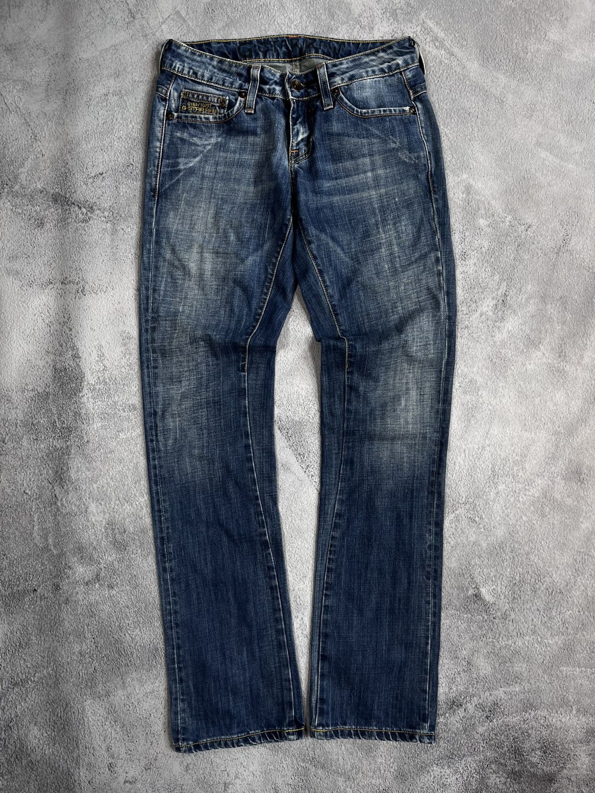 G-Star Vintage Y2K G star faded straight denim jeans Japanese 27 Size 27" / US 4 / IT 40 - 4 Thumbnail