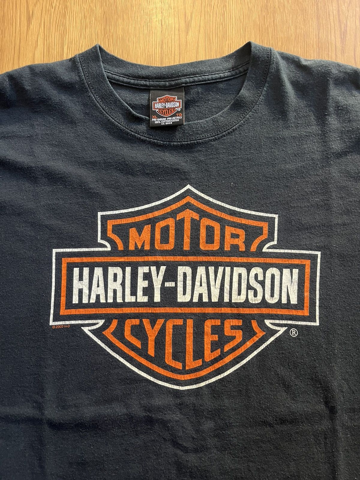 Harley Davidson Vintage Harley-Davidson Big logo 2003’s H-D Tshirt Size US XL / EU 56 / 4 - 5 Thumbnail