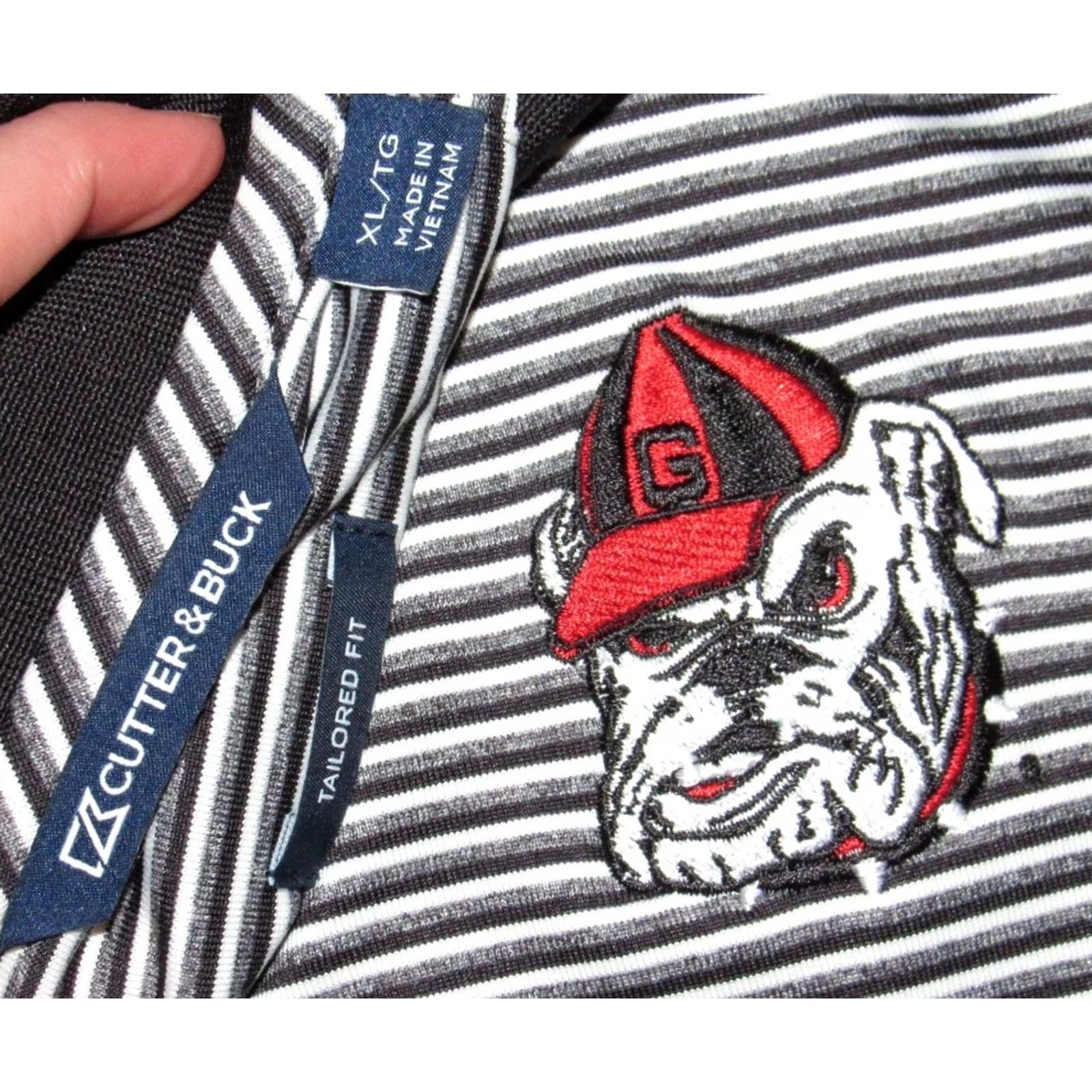 Cutter & Buck Cutter & Buck Georgia Bulldogs Short Sleeve Polo Shirt Tailored XL Mens Black Polo Shirt Size US XL / EU 56 / 4 - 4 Thumbnail