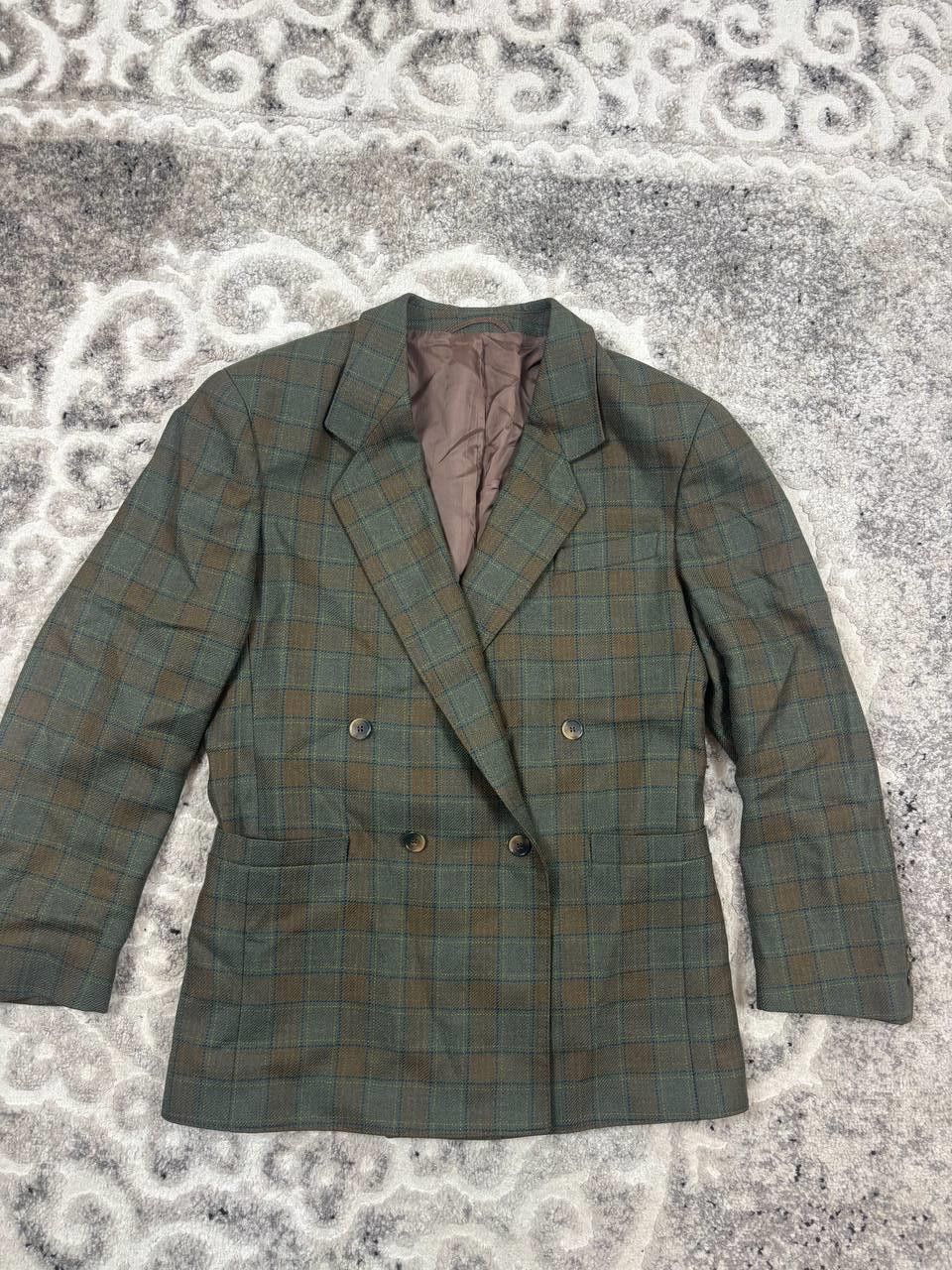 Vintage Vintage Dolzer 100% Pure New Wool Check Blazer / L Size 42L - 8 Thumbnail