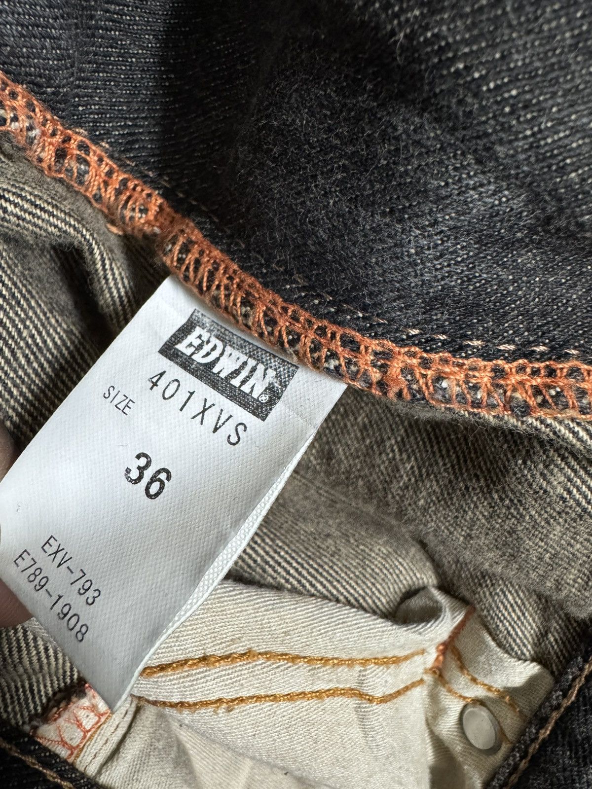 Edwin Exclusive Vintage Edwin 401XVS Denim Flare Jeans Size US 38 / EU 54 - 19 Thumbnail