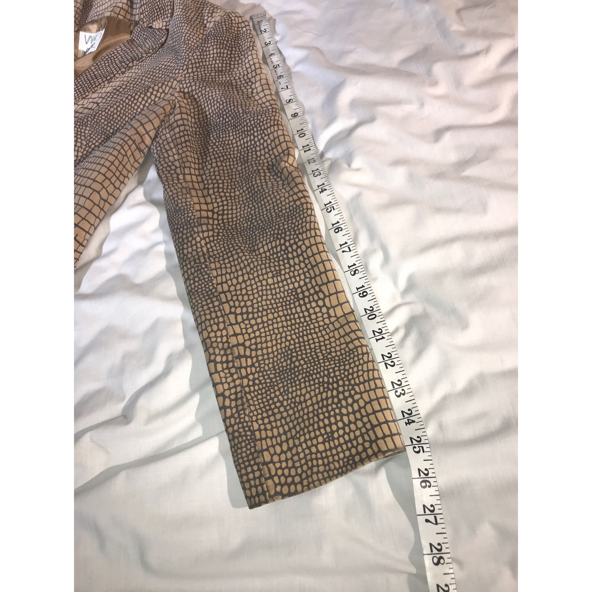 Vintage Vakko Sport Women's Reptile Print Chic Suede Blazer Size XL / US 12-14 / IT 48-50 - 8 Thumbnail