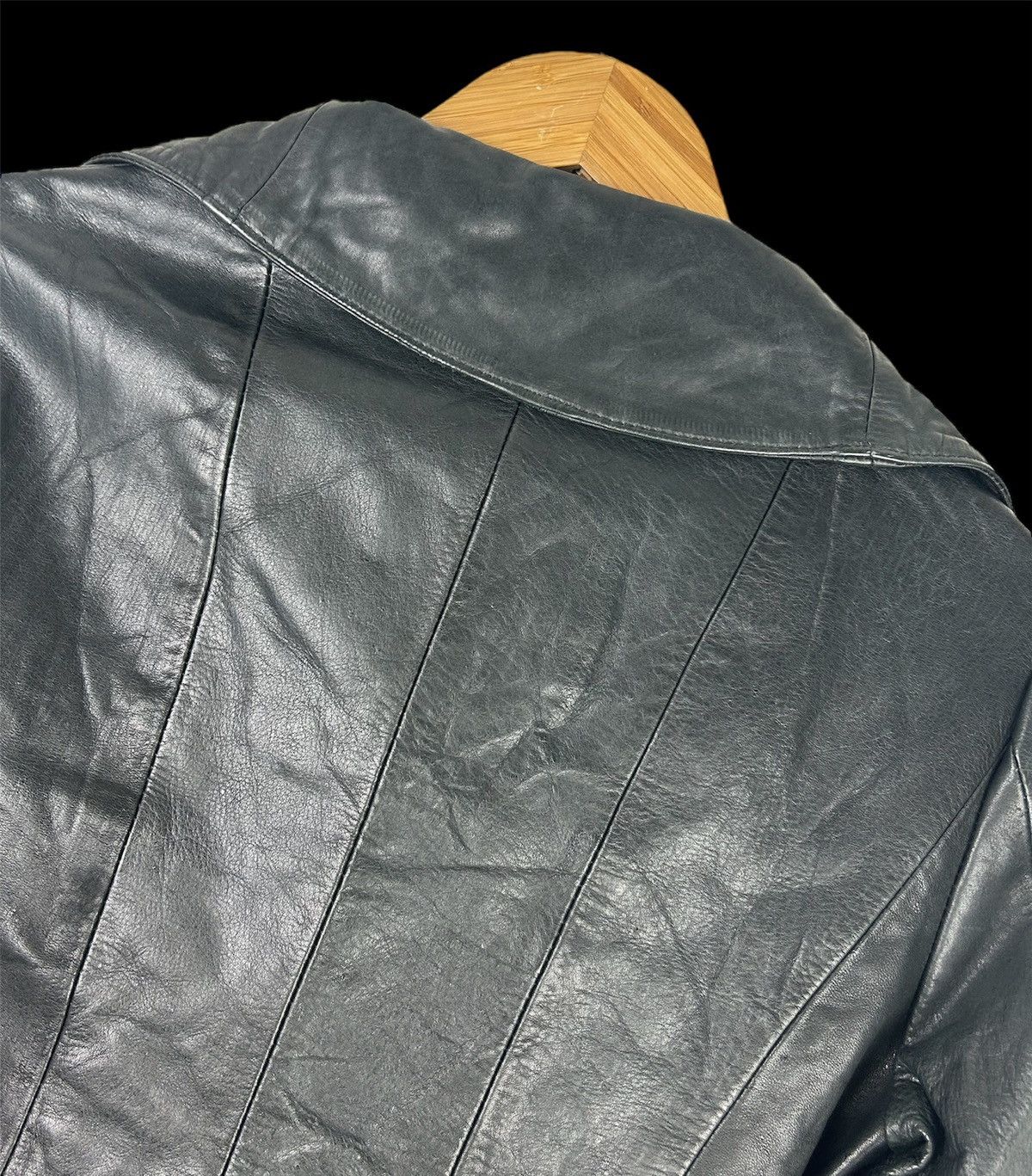 Yasuyuki Ishii Yasuyuki Ishii 90’s Asymmetric Double Leather Coat Size US S / EU 44-46 / 1 - 7 Thumbnail