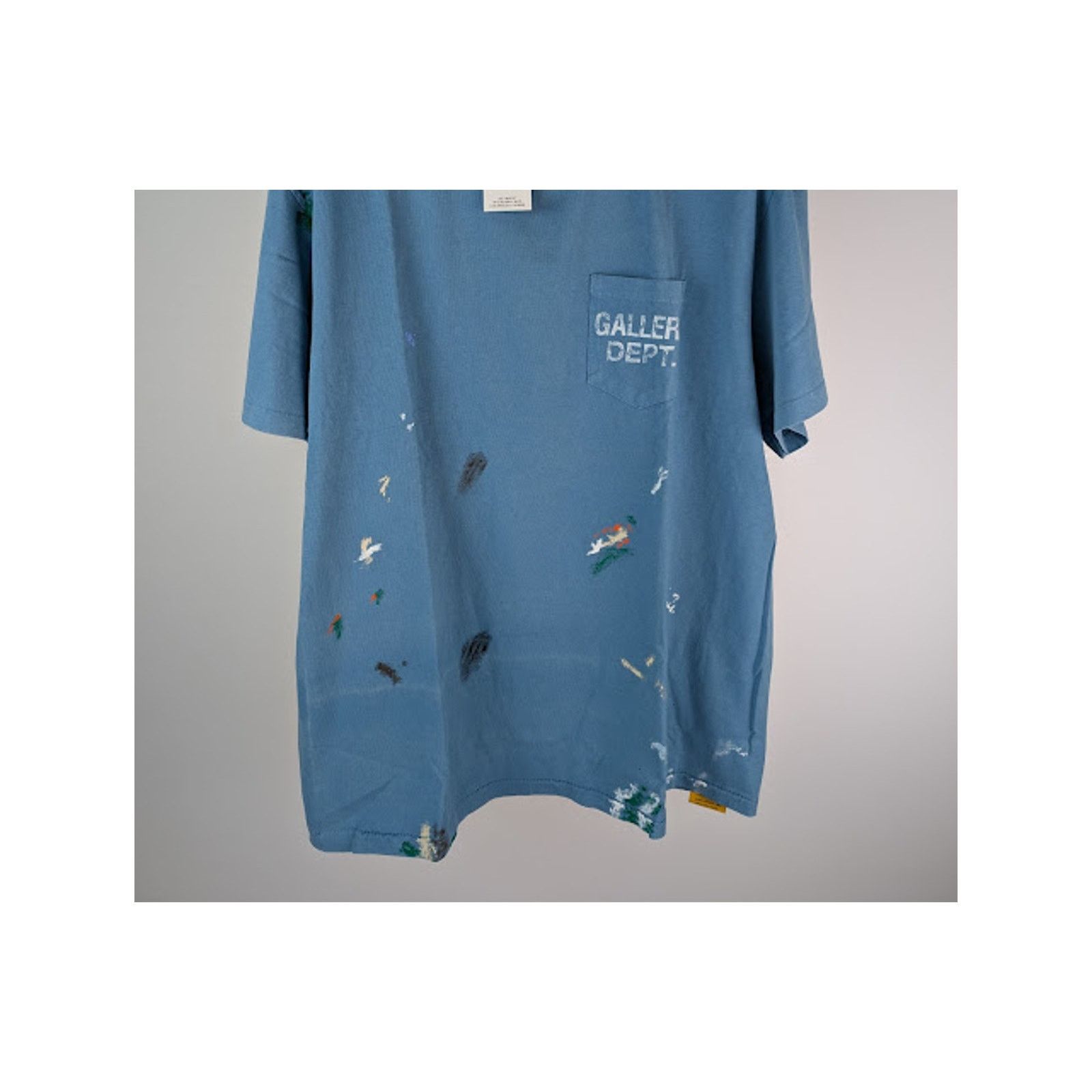 Gallery Dept. o1rshd1 Q:2 / Vintage Logo Painted T-Shirt in Dusty Blue Size US XXL / EU 58 / 5 - 8 Thumbnail