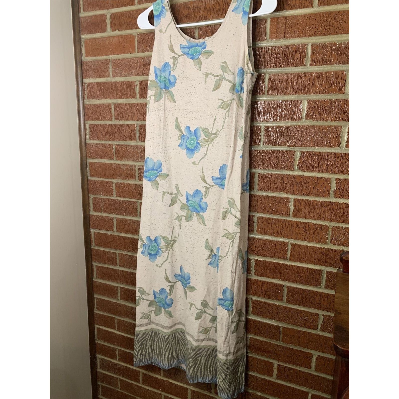Other Liz Baker Women’s Dress Set Linen Floral Tropical 10 Petite Size L / US 10 / IT 46 - 6 Thumbnail