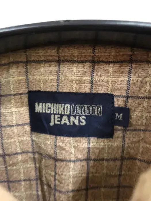 Japanese Brand × Michiko Koshino × Michiko Koshino London Michiko London Jeans Plaid Tartan Flannel Shirt 👕 Size US M / EU 48-50 / 2 - 3 Thumbnail
