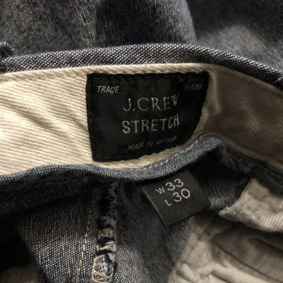 J.Crew J.crew men's blue 98%cotton casual pants size: 33/30 Size US 33 - 5 Thumbnail