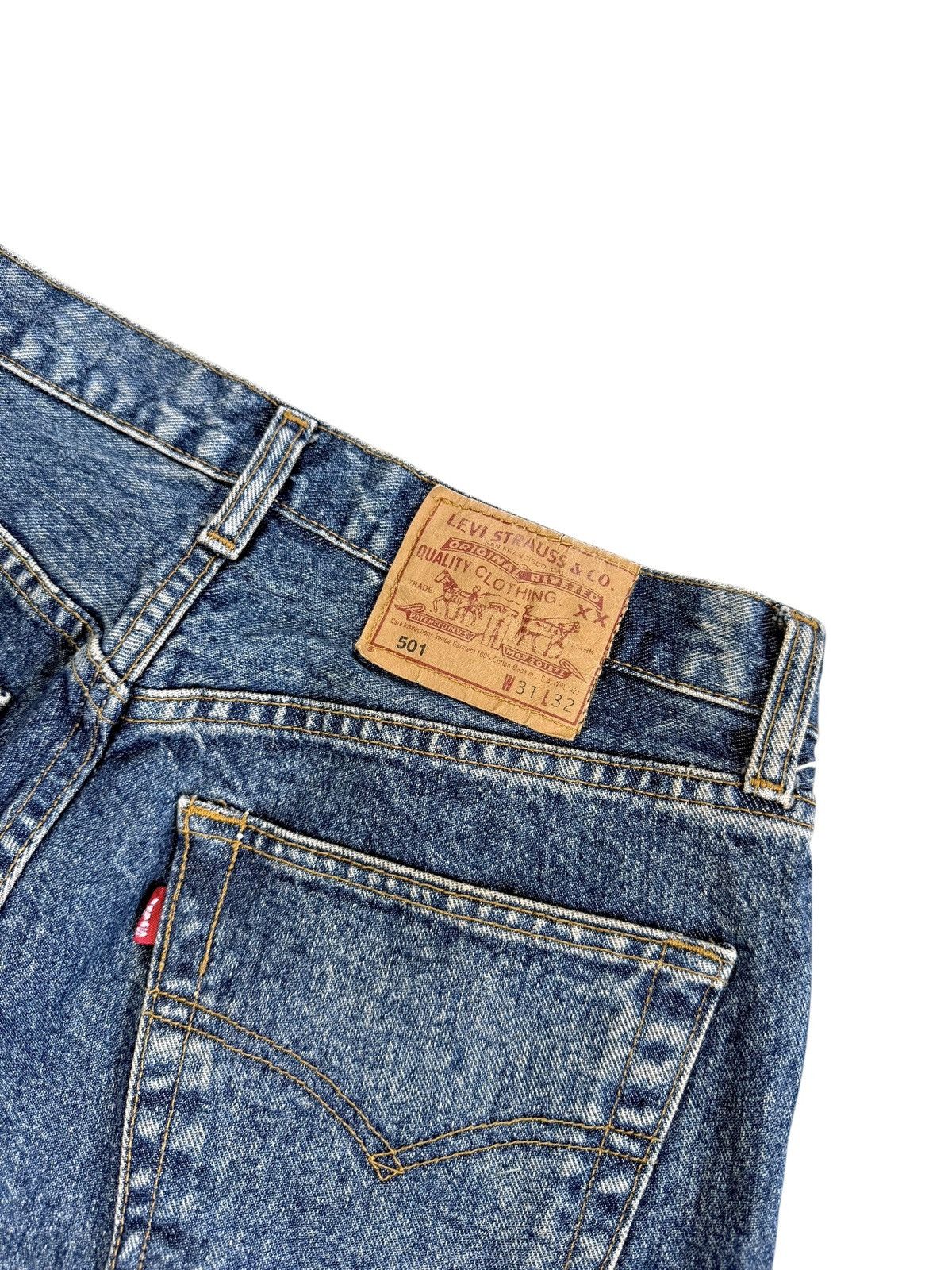 Levi's Vintage Levis 501 Usa Flared Bootcut Heavy denim jeans pants Size 31" - 3 Thumbnail