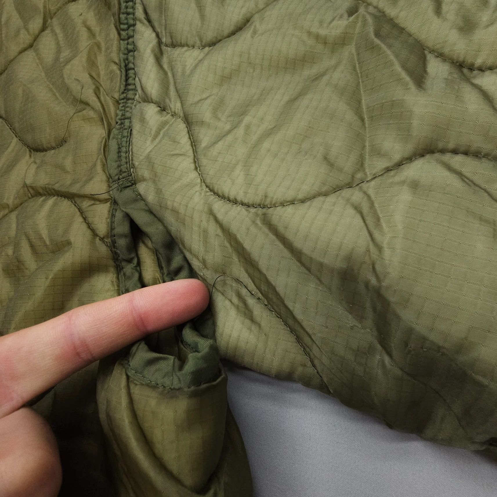 Vintage Military Liner Cold Weather Coat Quilted Puffer Jacket Mens Medium Green Size US M / EU 48-50 / 2 - 7 Thumbnail