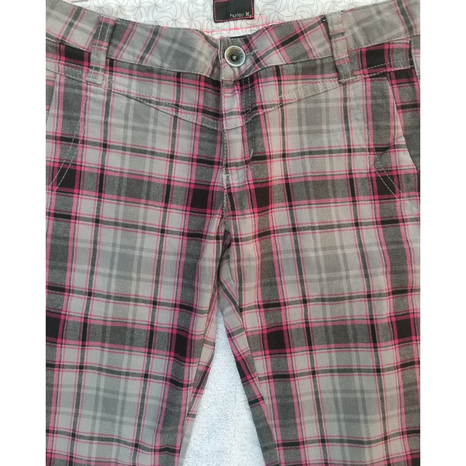 Hurley Hurley Bermuda Shorts Walking Women’s Plaid Multicolor Size 0 (Juniors) Size 25" / US 0 / IT 36 - 2 Thumbnail