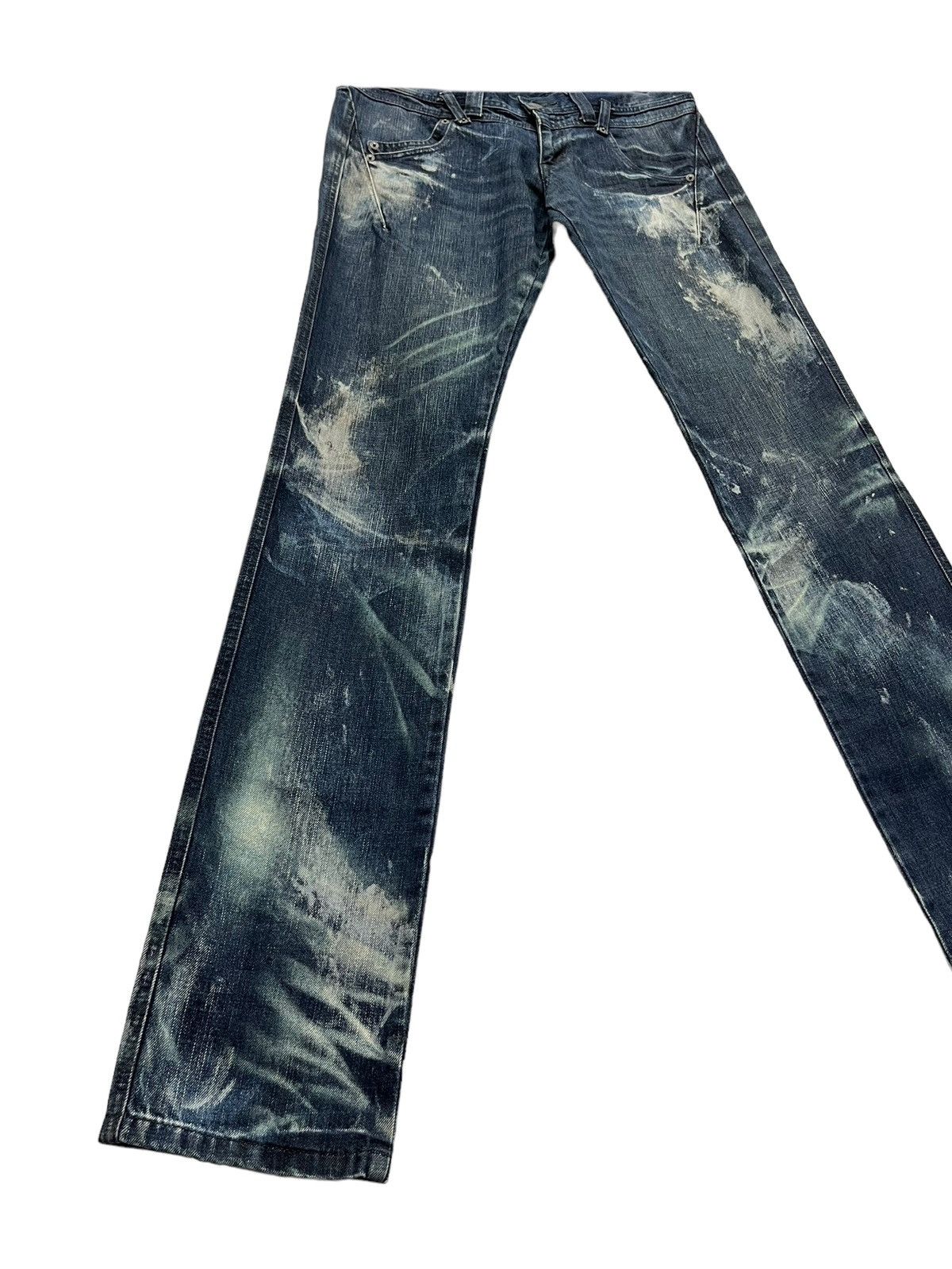 Tornado Mart 🔥TORNADO MART JAPAN Acid Wash Low Rise Slim Fit Long Jeans Size US 31 - 6 Thumbnail