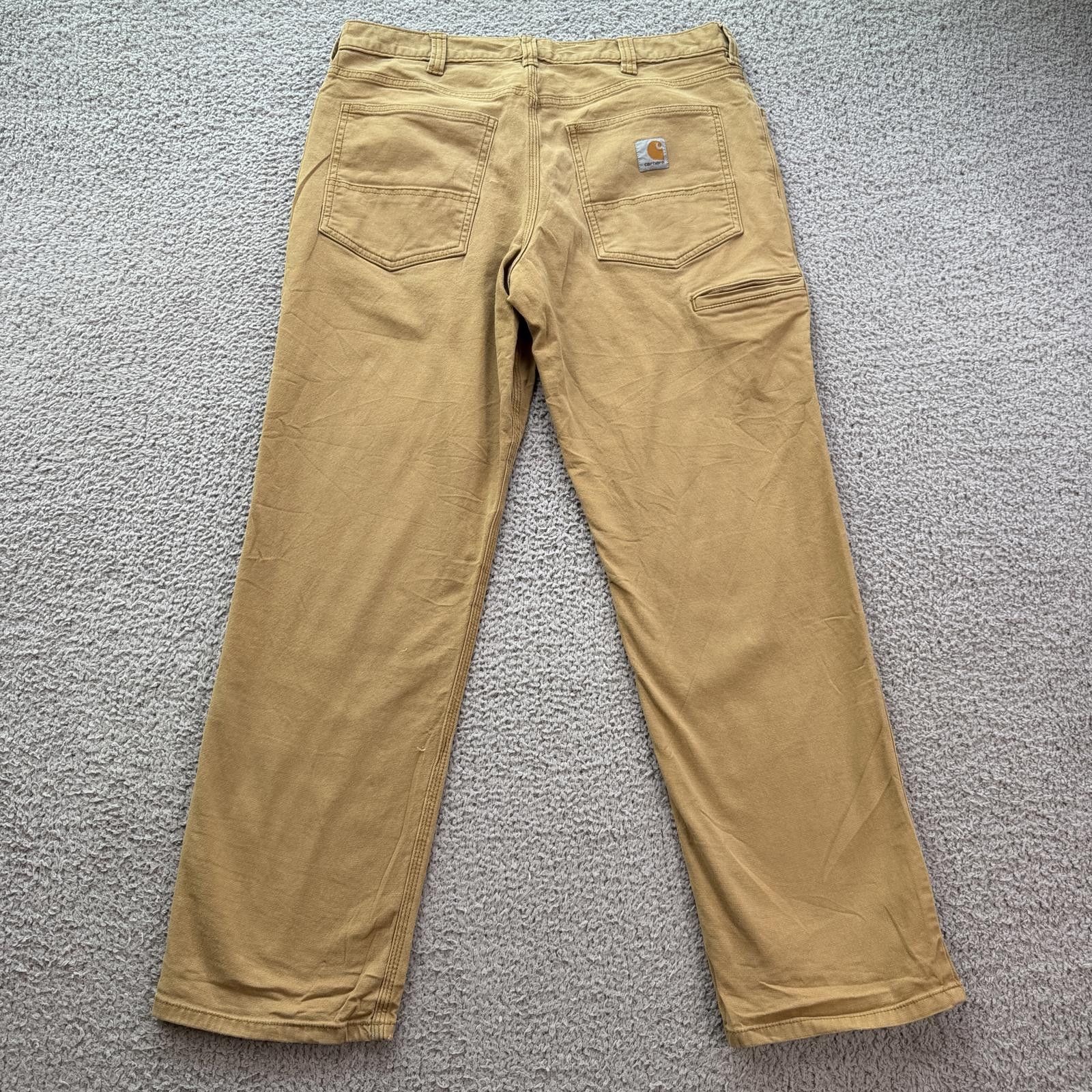Carhartt Carhartt Relaxed Fit Work Pants Mens 34x30 Tan Duck Canvas Size US 34 / EU 50 - 2 Thumbnail