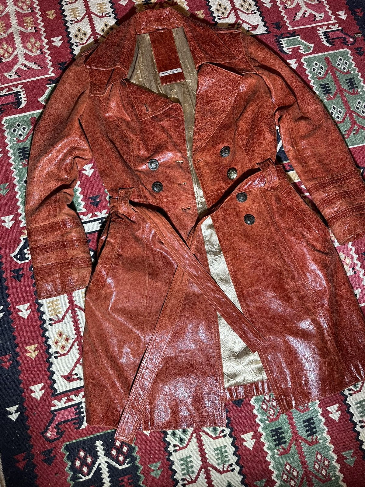 Roberto Cavalli Very Rare 1988-1990 Roberto Cavalli Lamb Leather Jacket Size S / US 4 / IT 40 - 2 Thumbnail