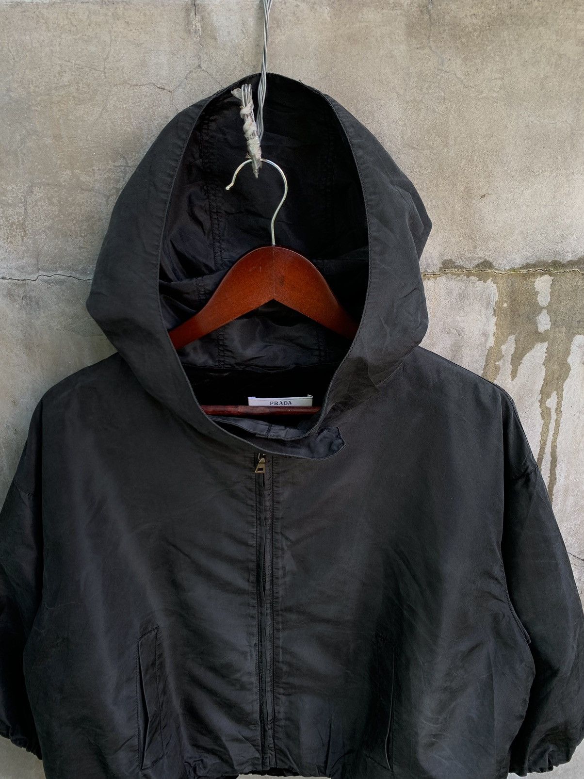 2006 Bubble Cut Cropped Hooded Jacket