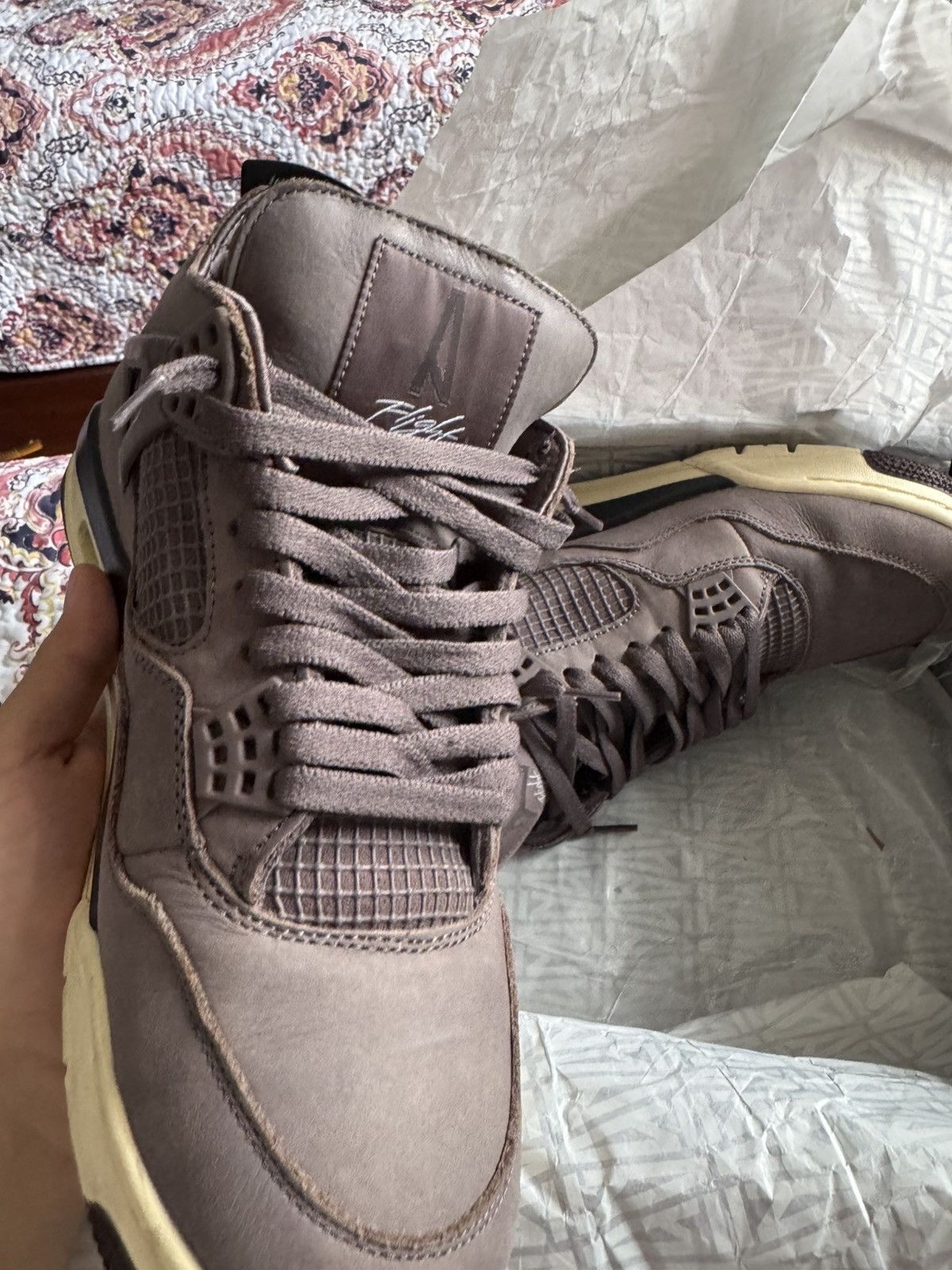 Jordan Brand A Ma Maniere Violet Ore Jordan 4 Size US 11.5 / EU 44-45 - 2 Thumbnail