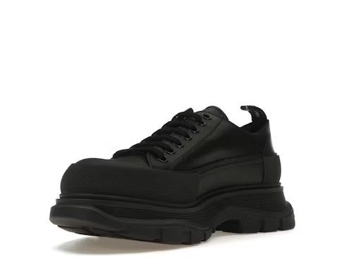 Alexander McQueen o1w1db10725 Graffiti Tread Slick Lace Up in Black Size US 6 / EU 39 - 3 Thumbnail