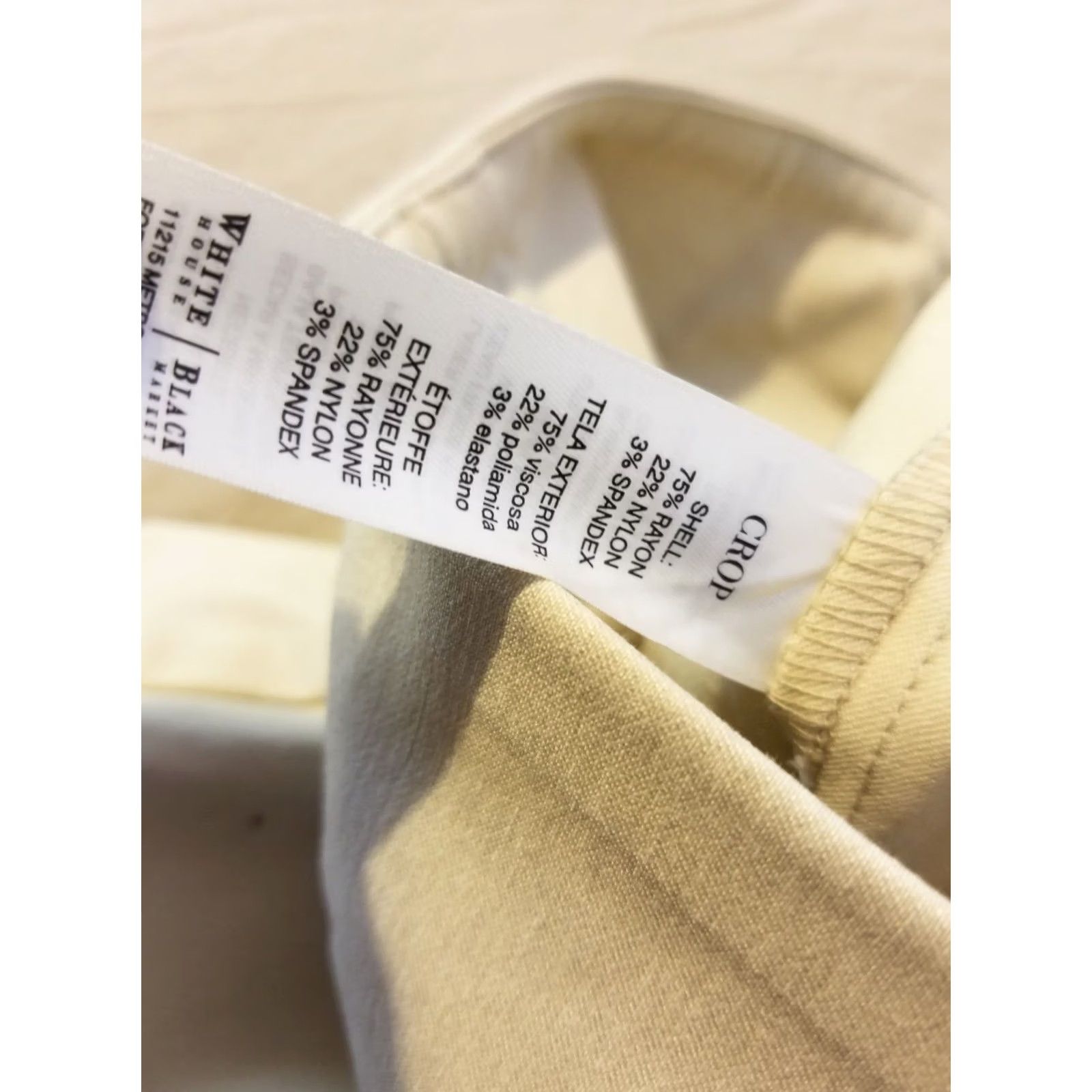 White House Black Market Womens White House Black Market Pants 6 Dress Khaki Slack Trouser Size 28" / US 6 / IT 42 - 4 Thumbnail