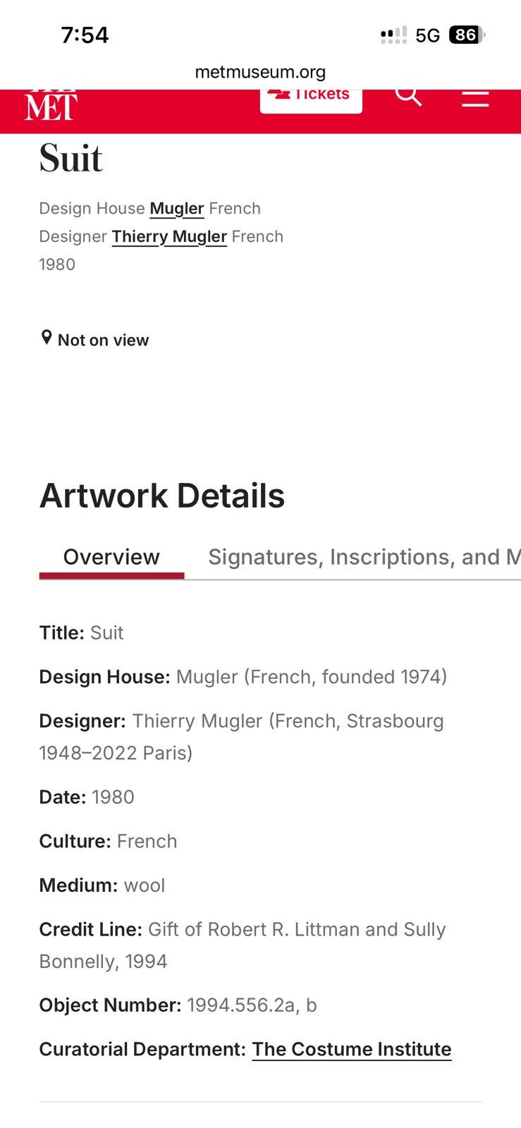 Thierry Mugler MUGLER Archive 1980’s Museum Held Signature Big Suit Set Size 48S - 25 Thumbnail