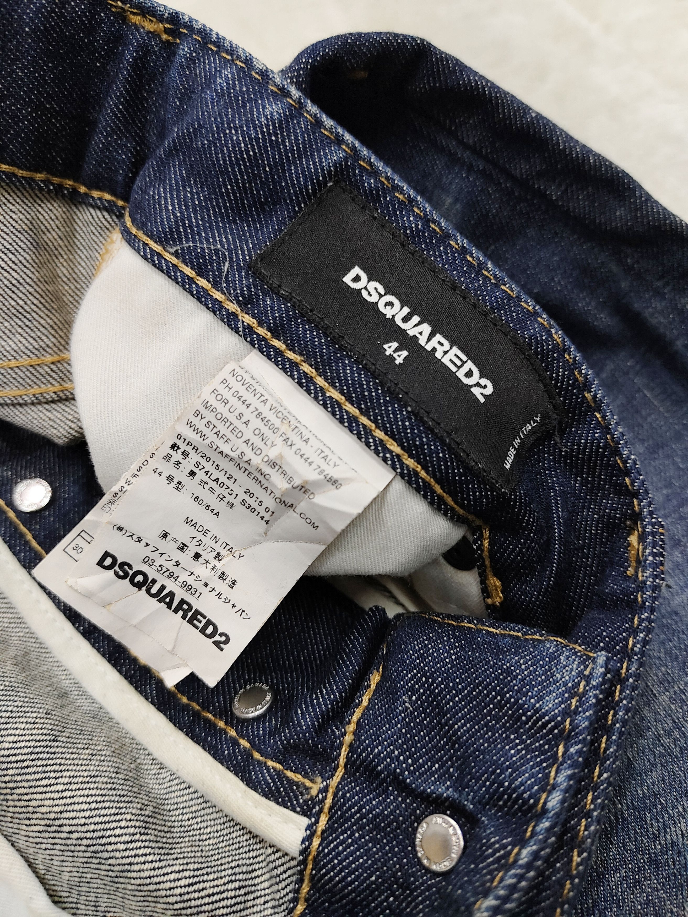Dsquared2 Dsquared2 🇨🇦 DDC2 Cargo Pacth Distressed Utility Jeans Size US 31 - 8 Thumbnail