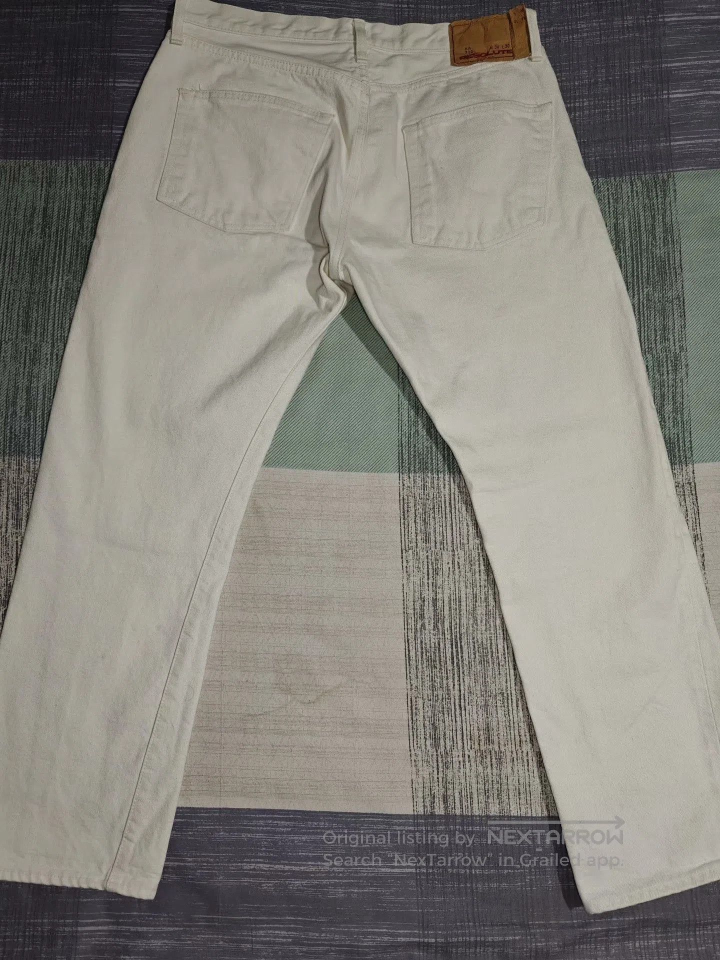 RESOLUTE RESOLUTE 710 White Cropped Jeans. Size US 36 / EU 52 - 4 Thumbnail