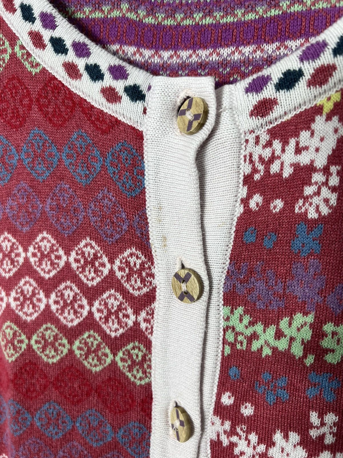 Vintage Vintage luxury designer Kooi Multicolour Cardigan Size M / US 6-8 / IT 42-44 - 5 Thumbnail
