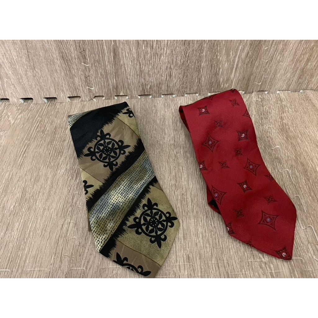 Towncraft Lot of 2 Towncraft Men's Ties Multicolor Geometric Classic Size ONE SIZE - 1 Thumbnail