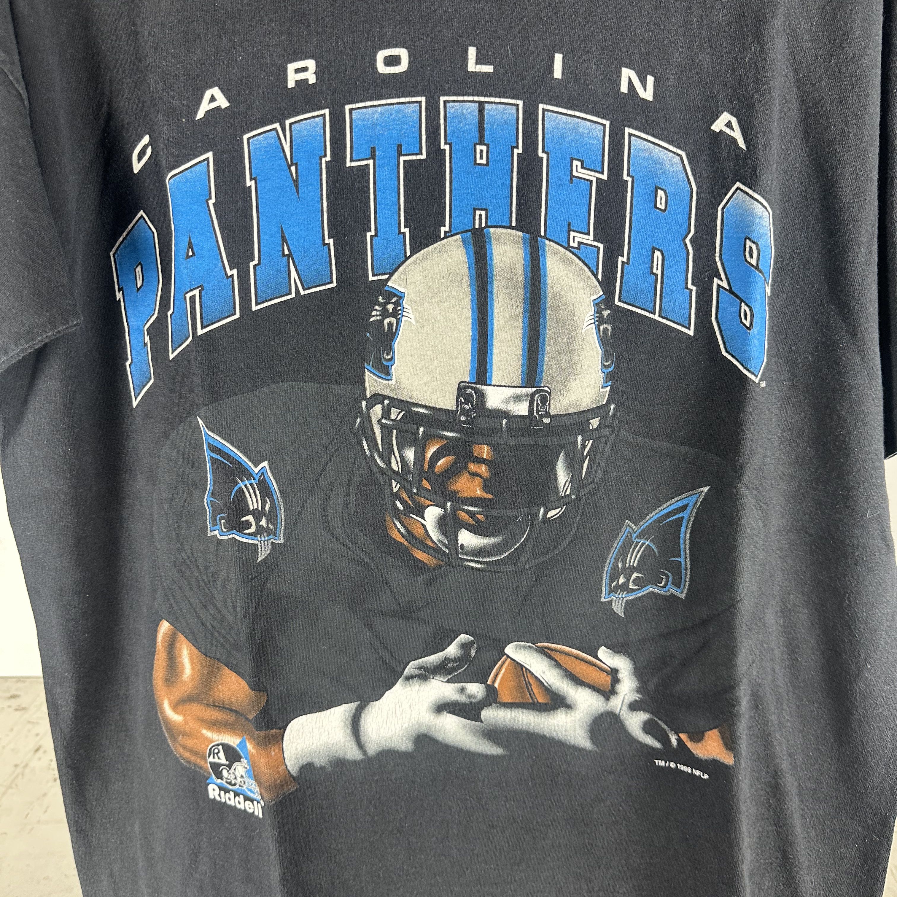 Vintage ​1996 Carolina Panthers NFL Double Sided Graphic T-shirt Size US L / EU 52-54 / 3 - 2 Thumbnail