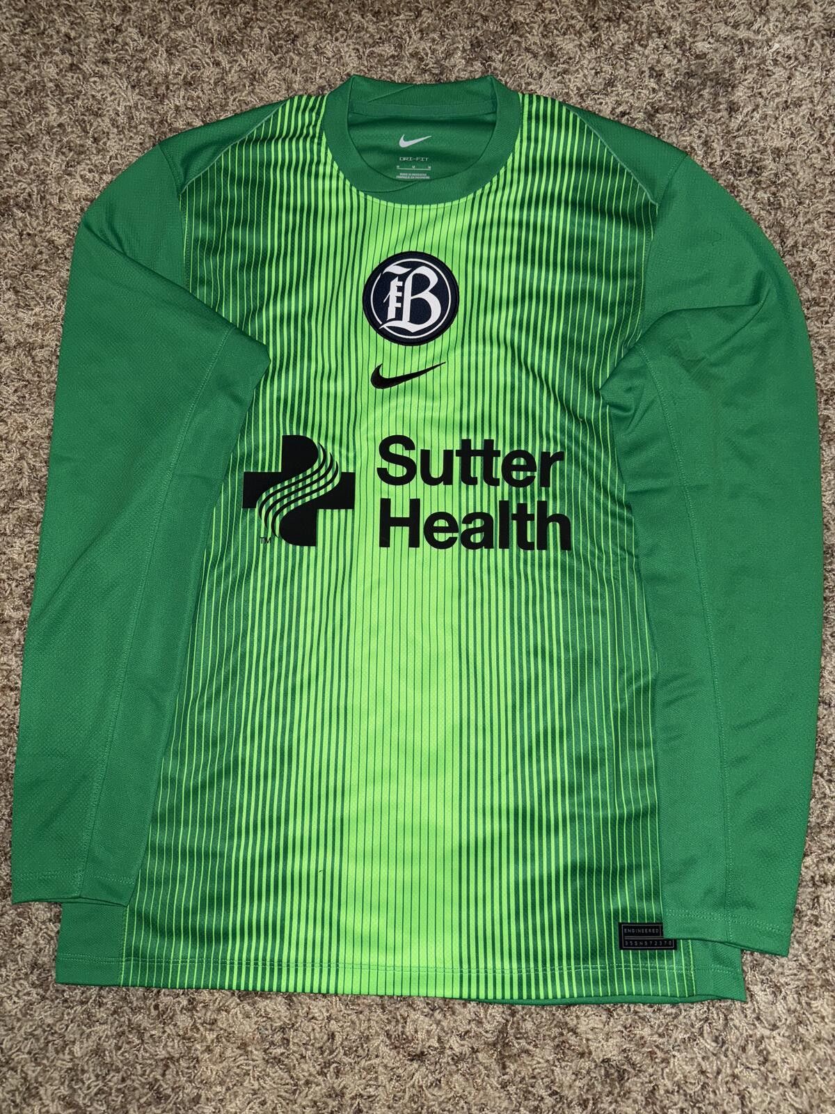 Nike Nike Adult Unisex Bay FC Goalie Jersey Size US M / EU 48-50 / 2 - 1 Thumbnail