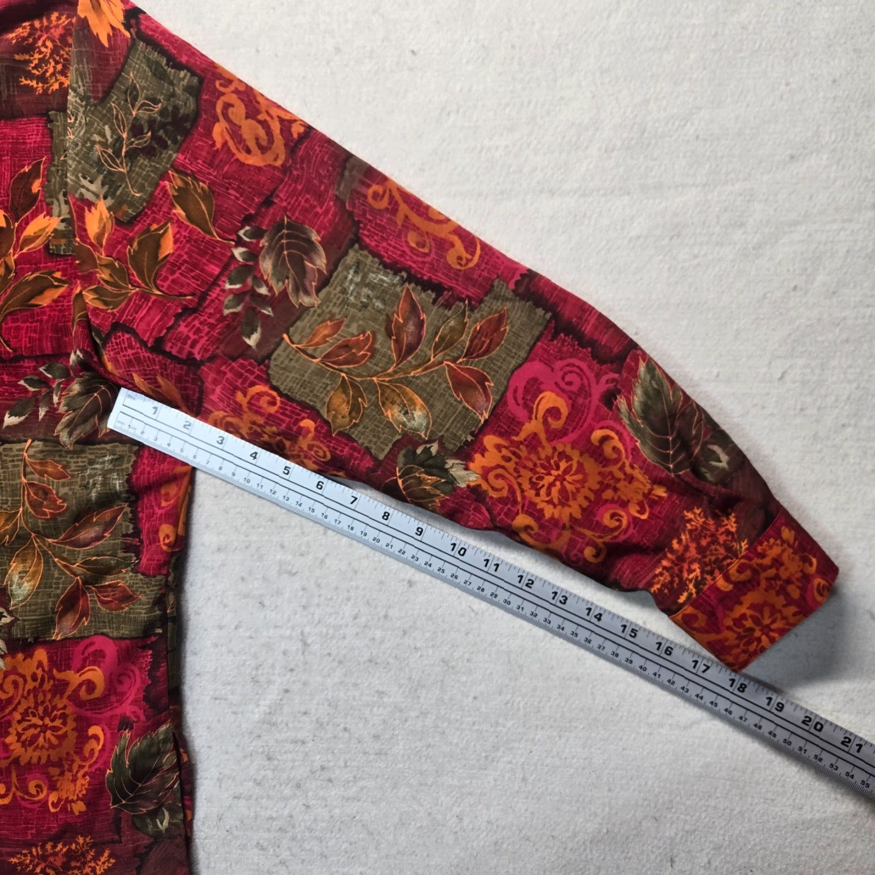 Vintage BonWorth Red Fall Button Up Shirt Long Sleeve Adult Women's Size XL Extra Large Shirt Womens XL Red BonWorth Fall Button-Up Long Sleeve Size XL / US 12-14 / IT 48-50 - 5 Thumbnail