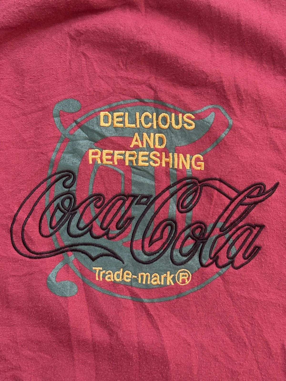 Coca Cola Vintage 90s Coca-Cola "Delicious and Refreshing" Mock Neck L Size US L / EU 52-54 / 3 - 6 Thumbnail