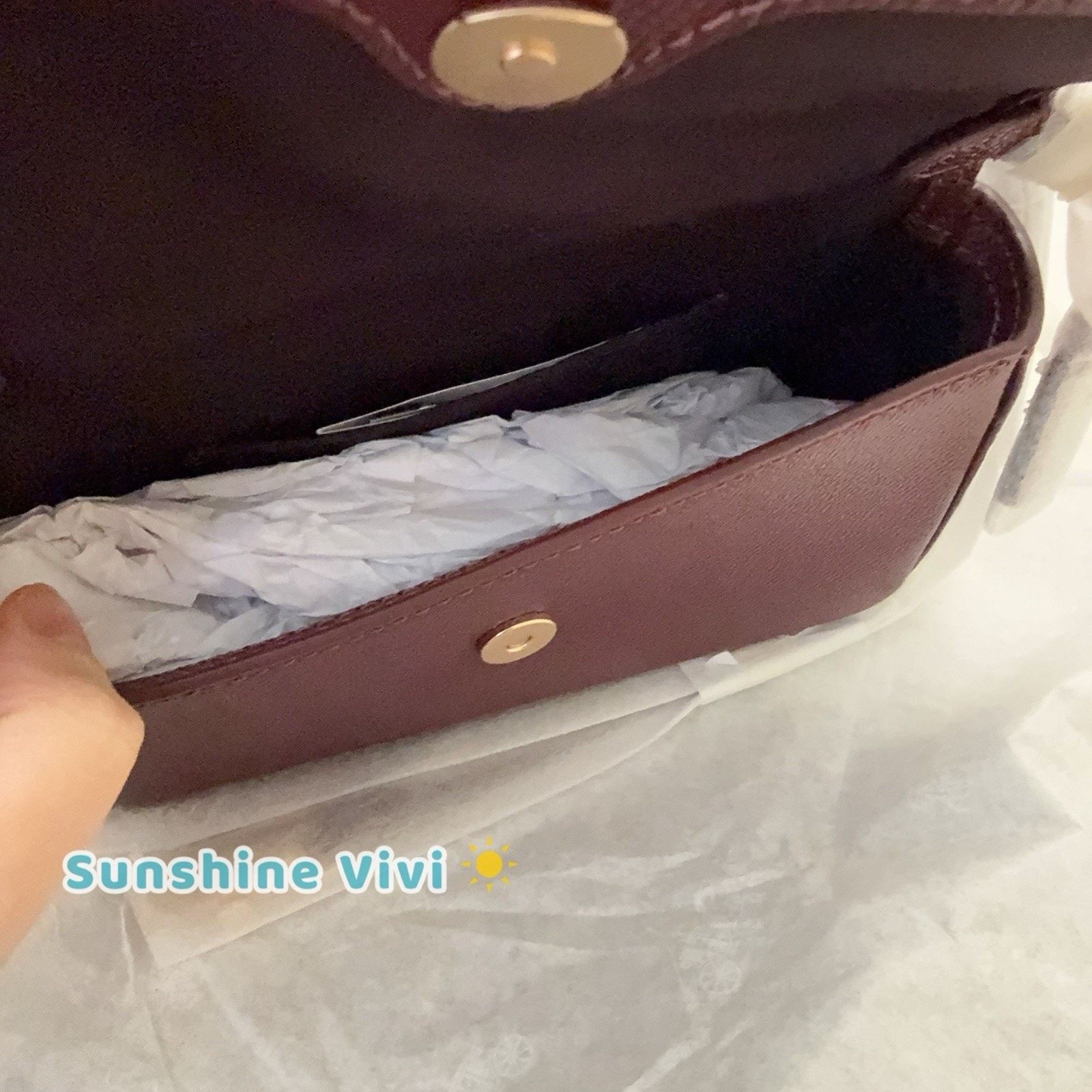 Coach NWT Coach Mini Josie Top Handle Bag Leather CCK67 Dark Wine Size ONE SIZE - 3 Thumbnail
