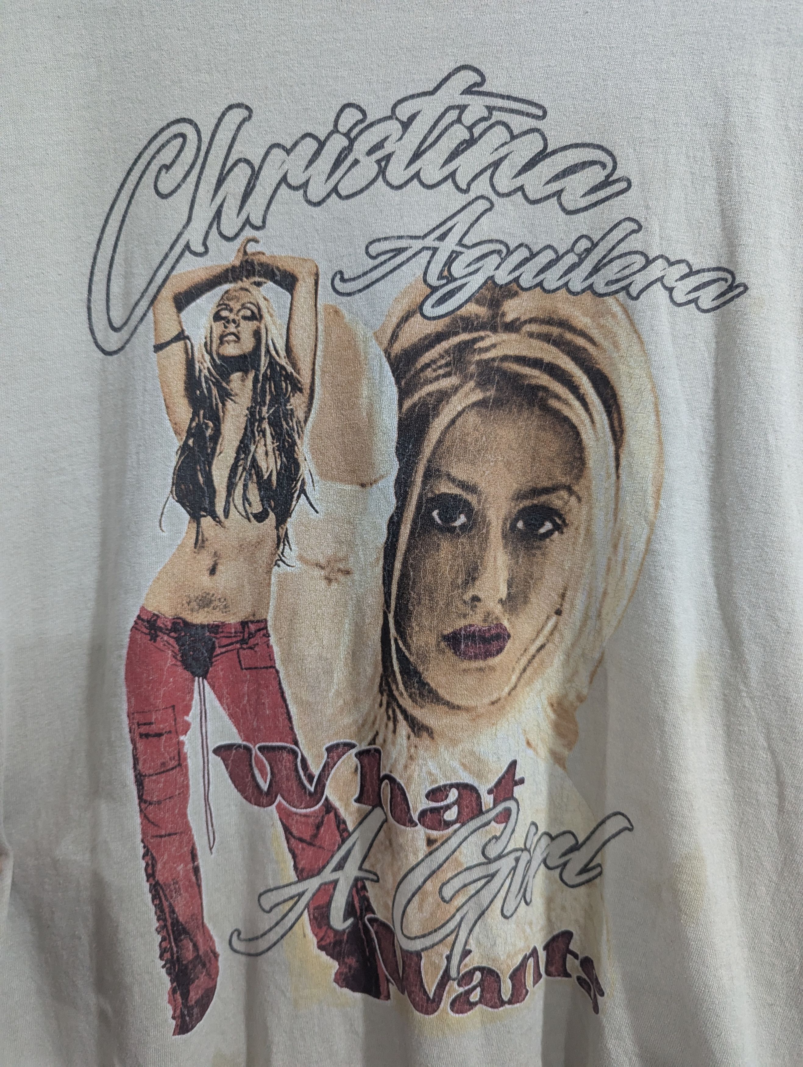 Vintage Christina Aguilera Size US XL / EU 56 / 4 - 2 Thumbnail