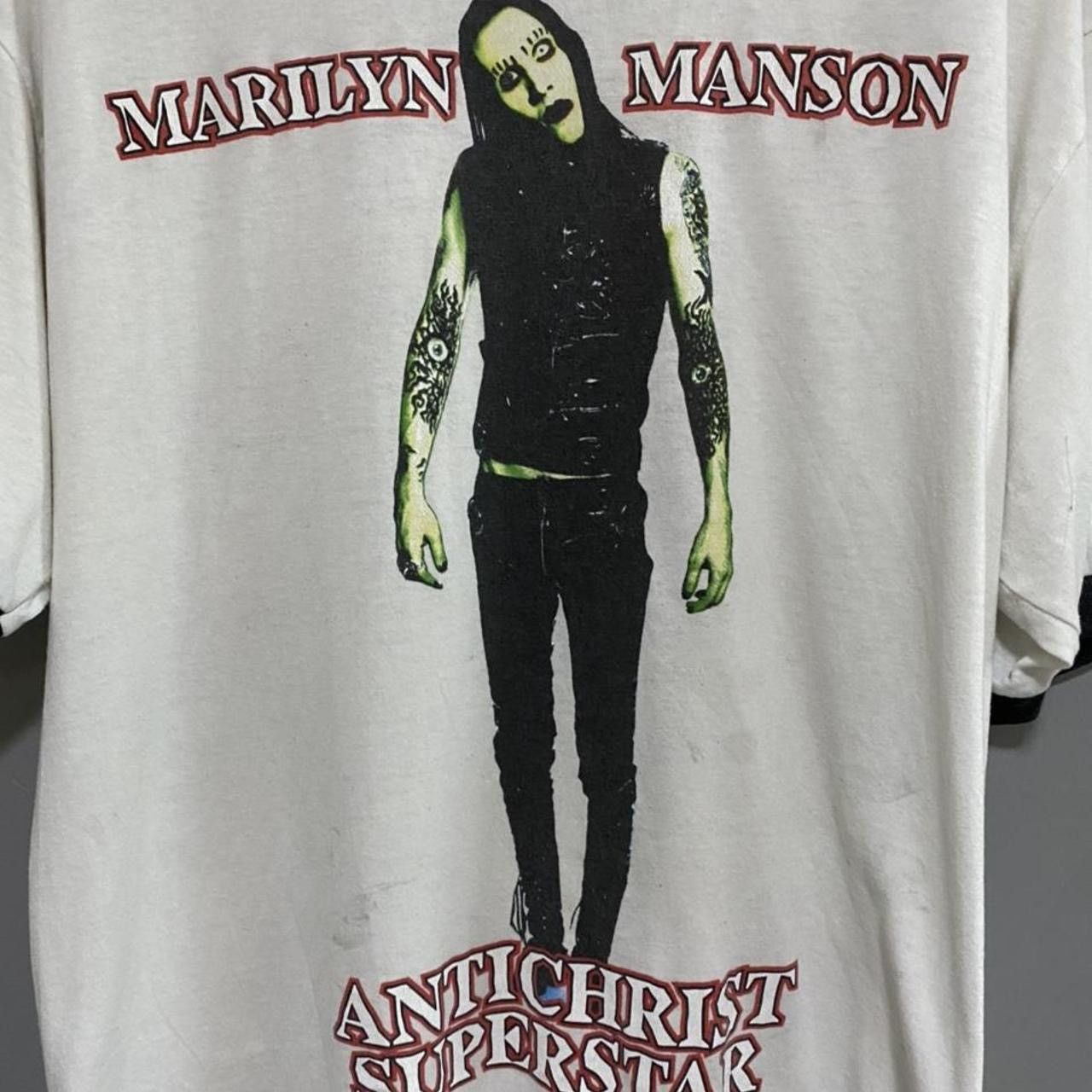 Vintage Marilyn Manson Vintage 90’s 90s nineties band tee Size US XL / EU 56 / 4 - 2 Thumbnail