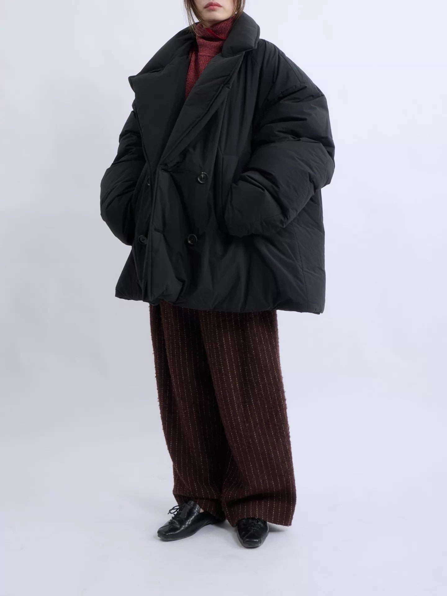 Juun.J JUUN.J 23FW Oversized Black Pea Down Size 48 Unisex Size US M / EU 48-50 / 2 - 2 Thumbnail