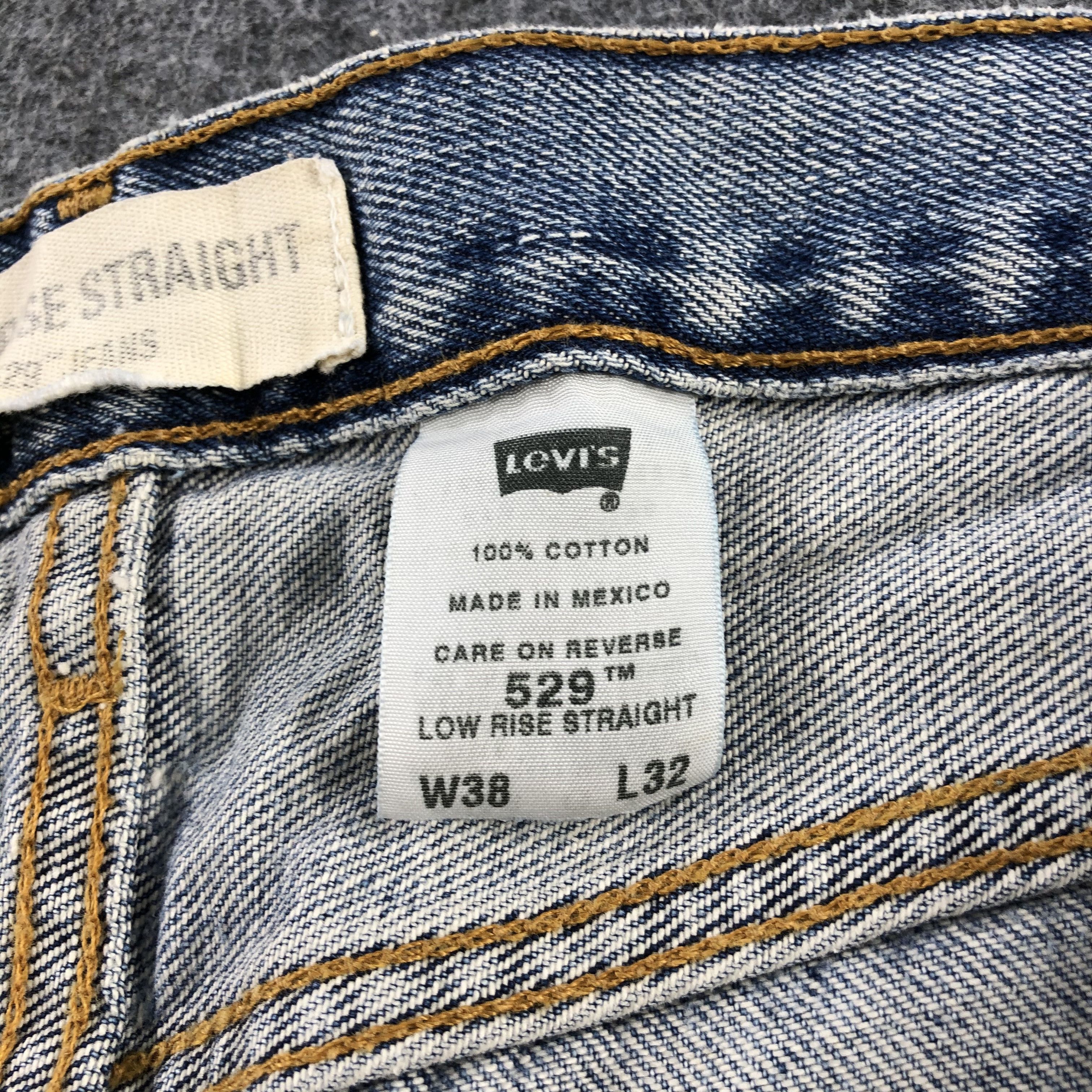 Levi's Vintage Blue Wash Levis 529 Jeans-J2341 Size US 38 / EU 54 - 13 Thumbnail