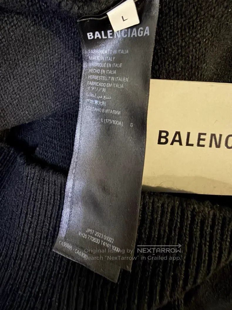 Balenciaga Balenciaga Double ring skiing embroidery cashmere knitted Size US L / EU 52-54 / 3 - 4 Thumbnail