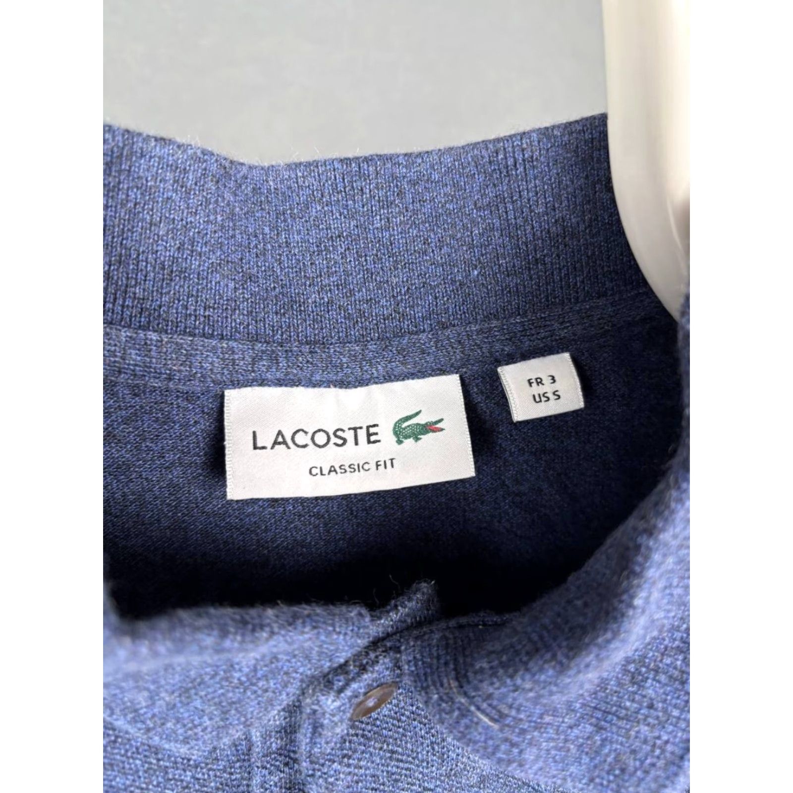 Lacoste Lacoste Polo Shirt Mens Blue Cotton Long Sleeve Collared Button Shirt Sl Silver Logo 20 Chest Regular Size S Size US S / EU 44-46 / 1 - 3 Thumbnail