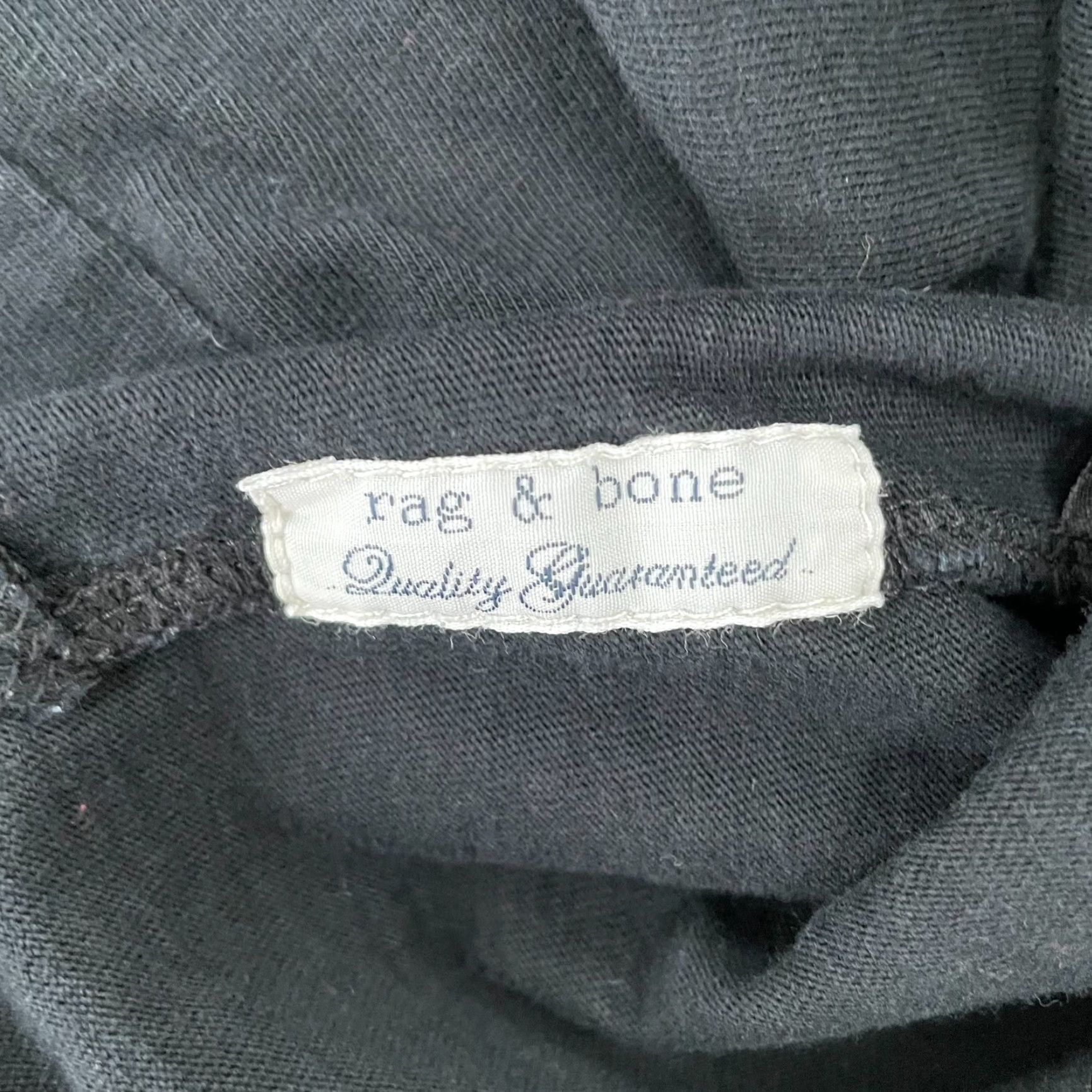 Rag & Bone VINTAGE Rag & Bone Polo Shirt Adult XL Black Cotton Short Sleeve Mens Casual Size US XL / EU 56 / 4 - 5 Thumbnail