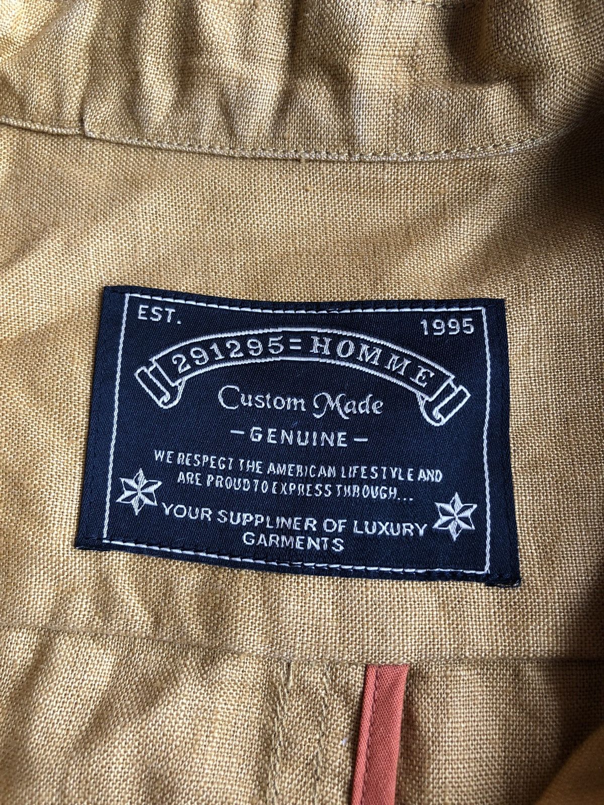 291295=Homme Vintage 291295 Homme Linen Jacket Size US M / EU 48-50 / 2 - 13 Thumbnail