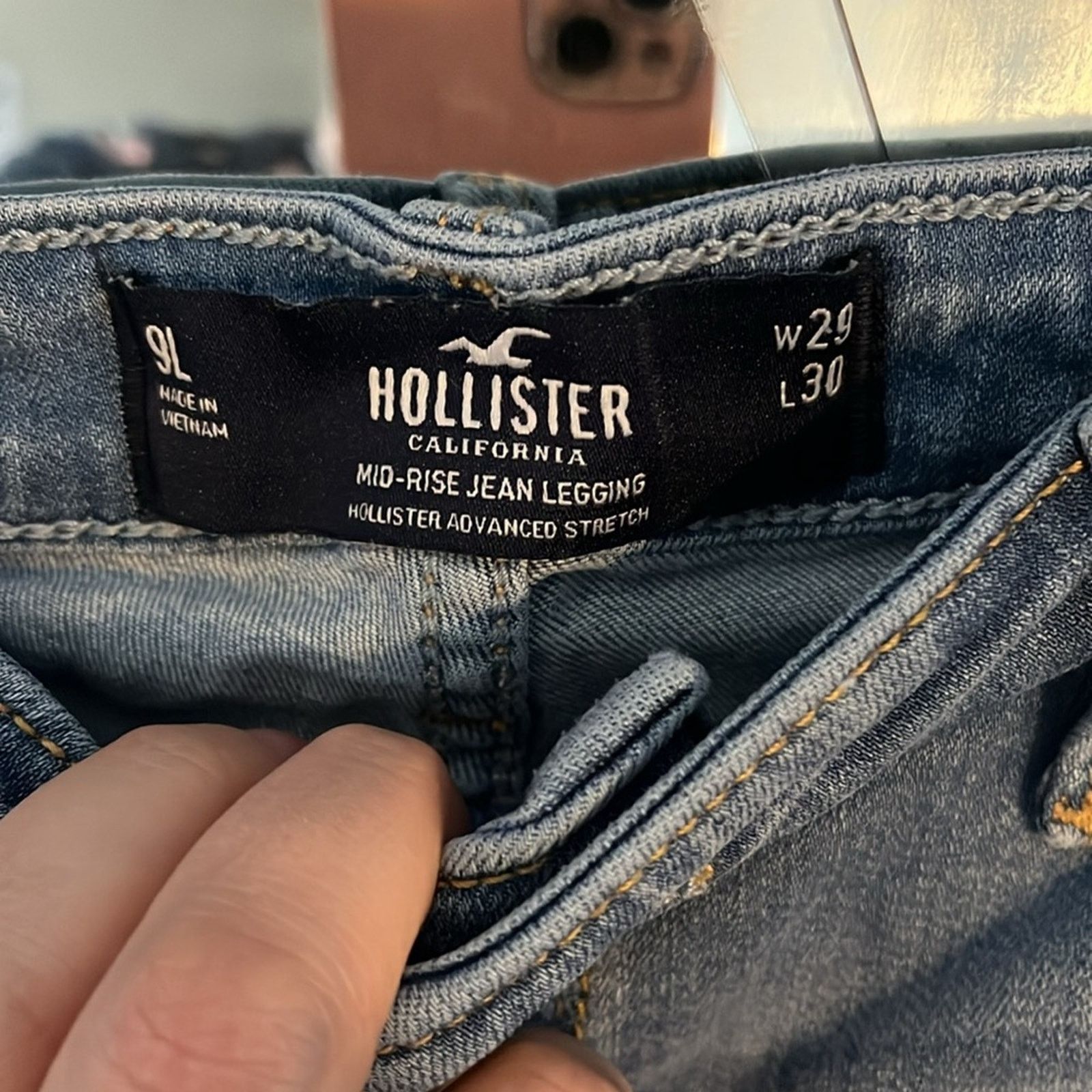 Hollister Hollister California distressed mid-rise jean legging 9L Size 28" / US 6 / IT 42 - 5 Thumbnail