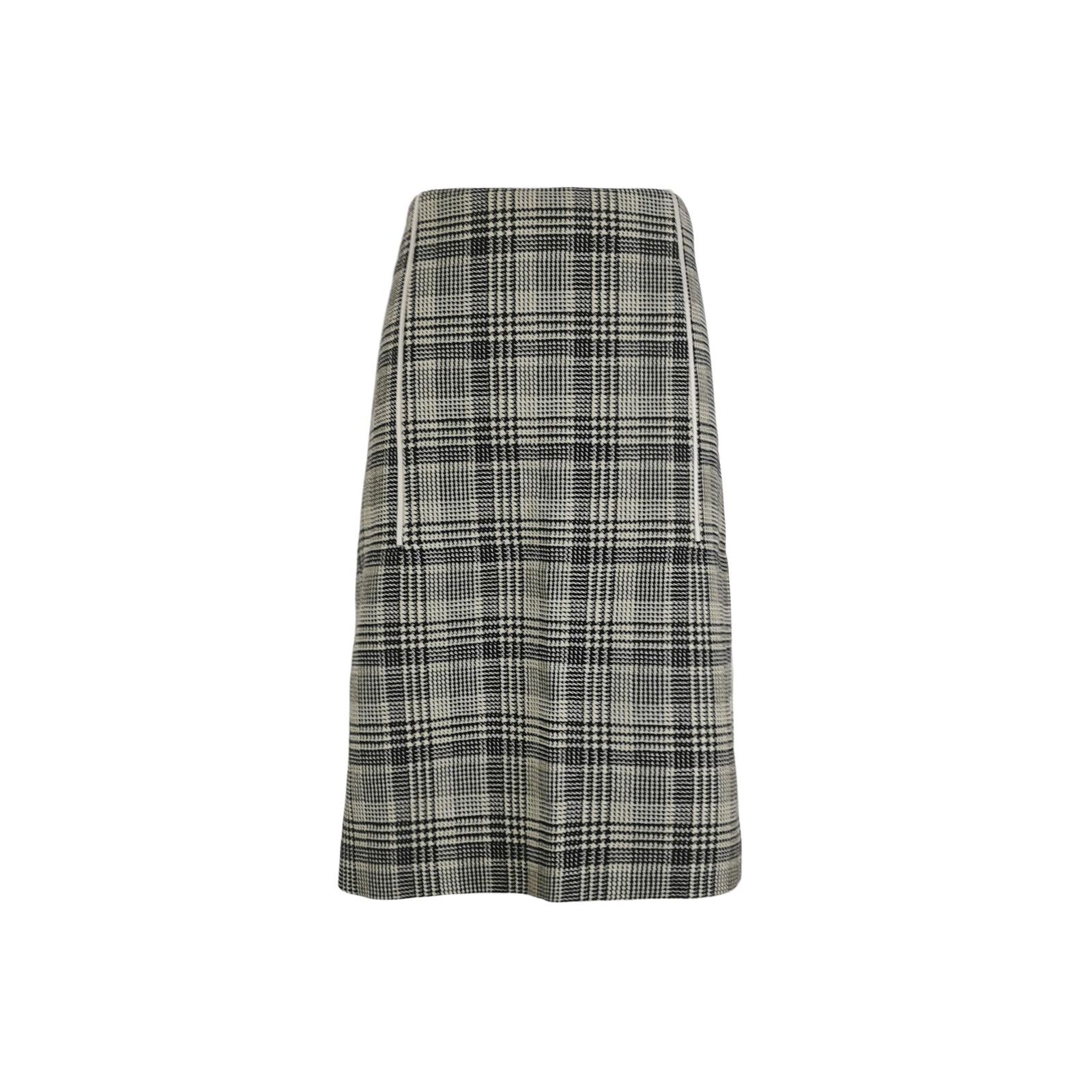 Prada Prada Plaid Wool Midi Skirt Size 42 Size 28" / US 6 / IT 42 - 1 Thumbnail