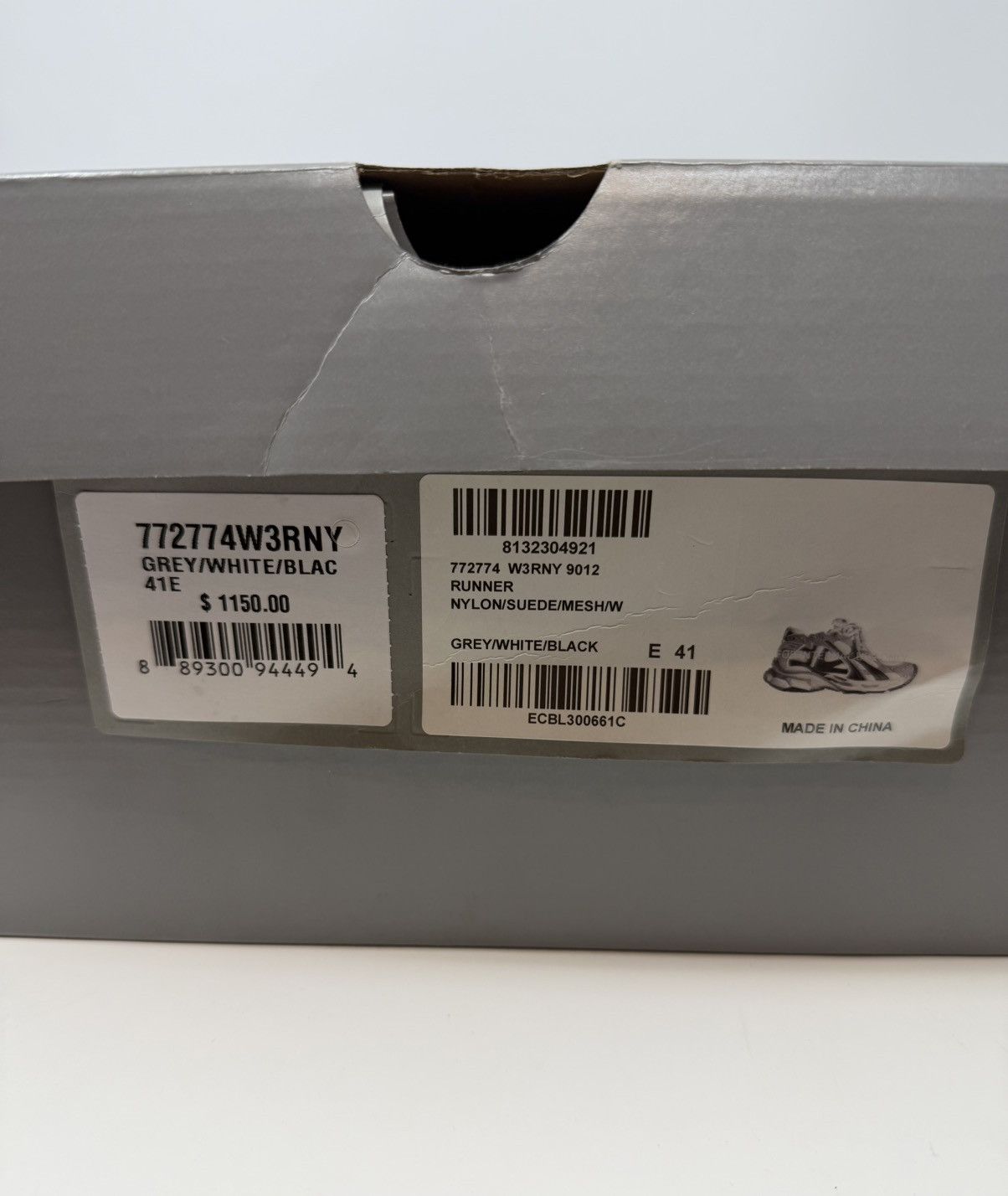 Balenciaga Balenciaga Runner Sneaker Grey/White/Black Size US 8 / EU 41 - 10 Thumbnail